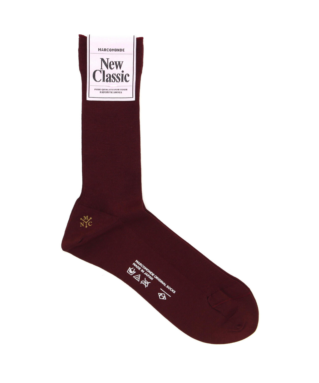 MARCOMONDE(マルコモンド)fine gauge cotton ribbed socks 23