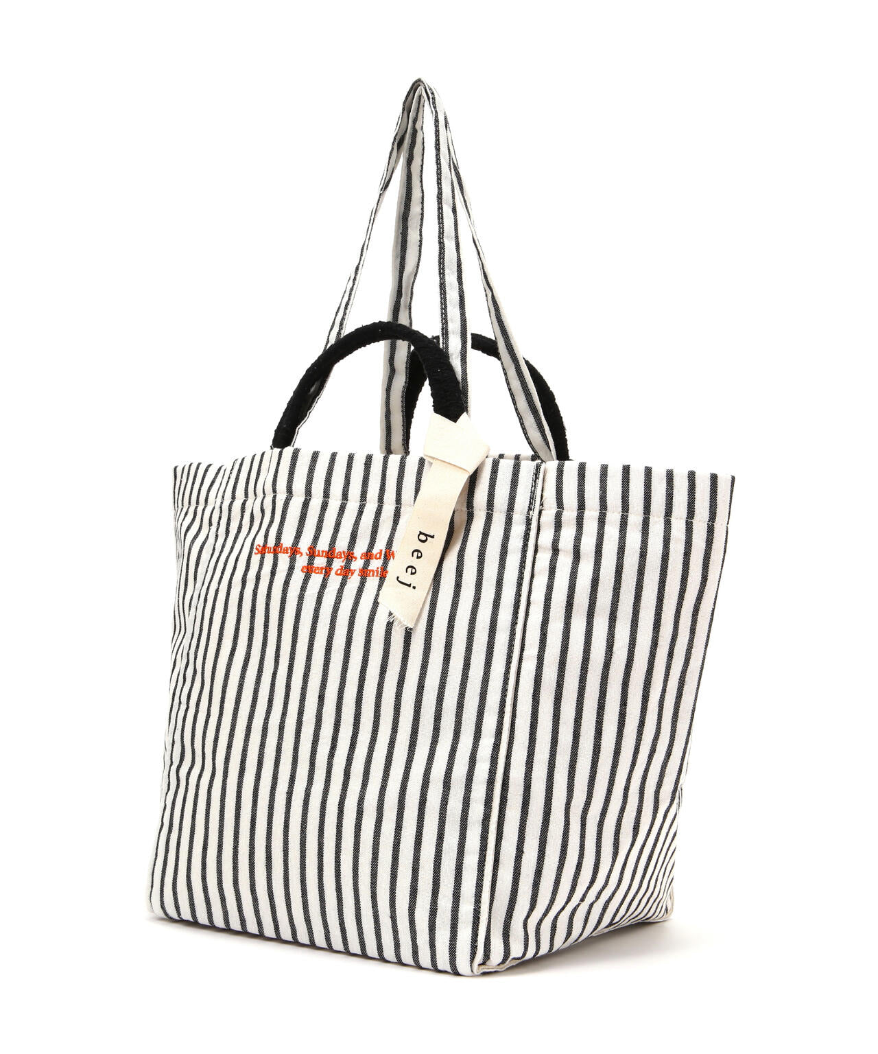 beej(ビージ)stripe fabric bigtote bag