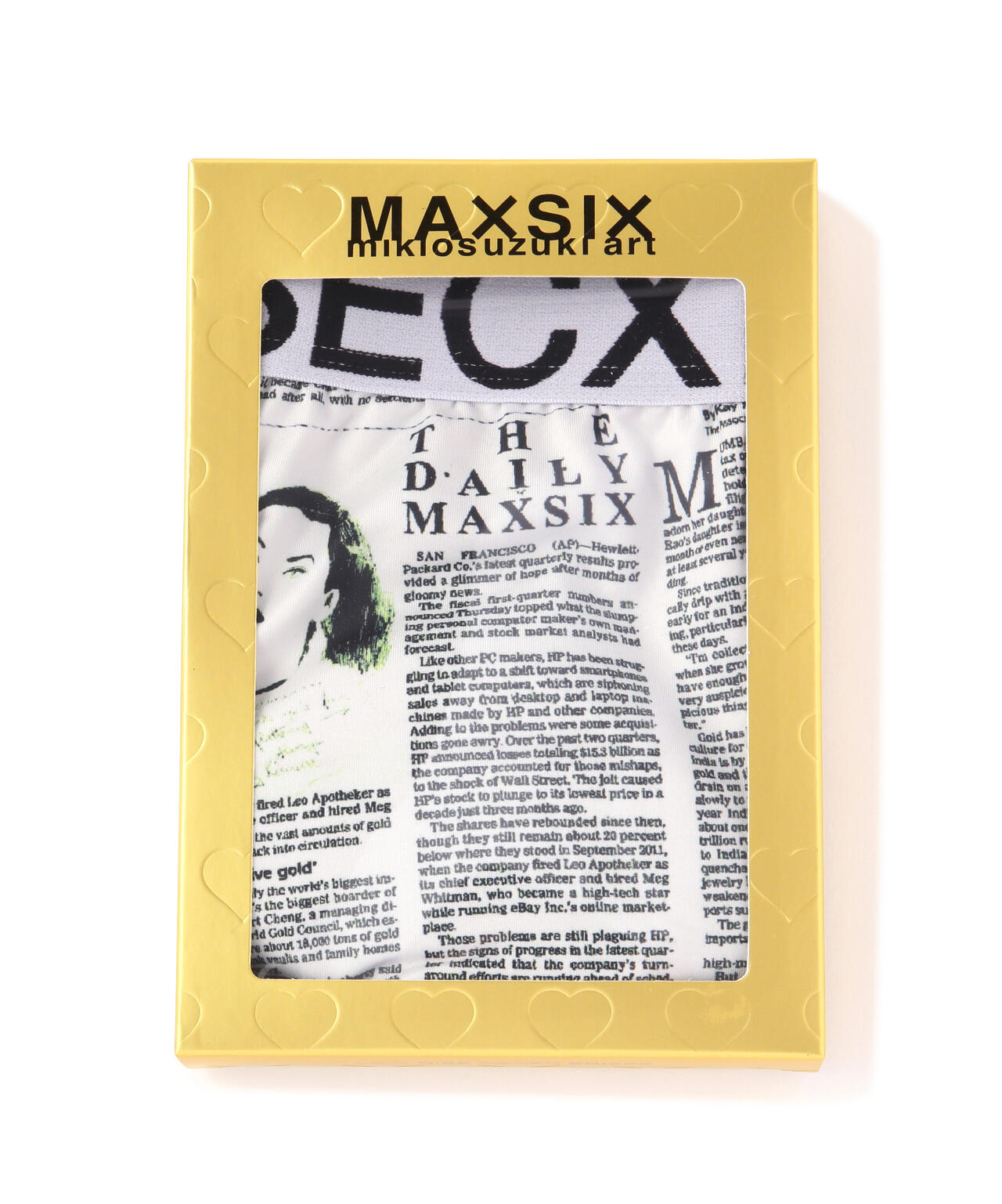 maxsix(マックスシックス)BOXER PANTS / NEWS PAPER