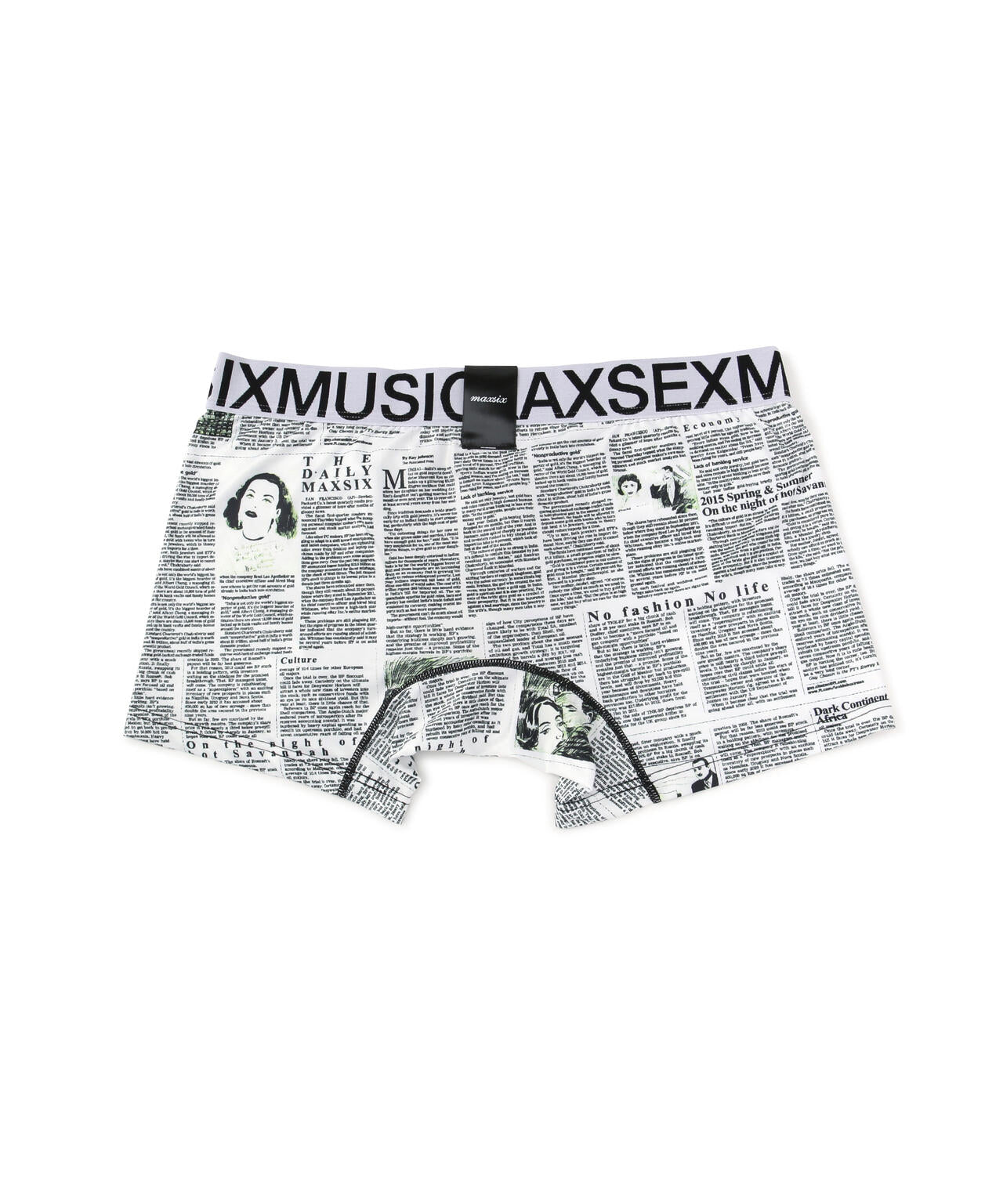 maxsix(マックスシックス)BOXER PANTS / NEWS PAPER
