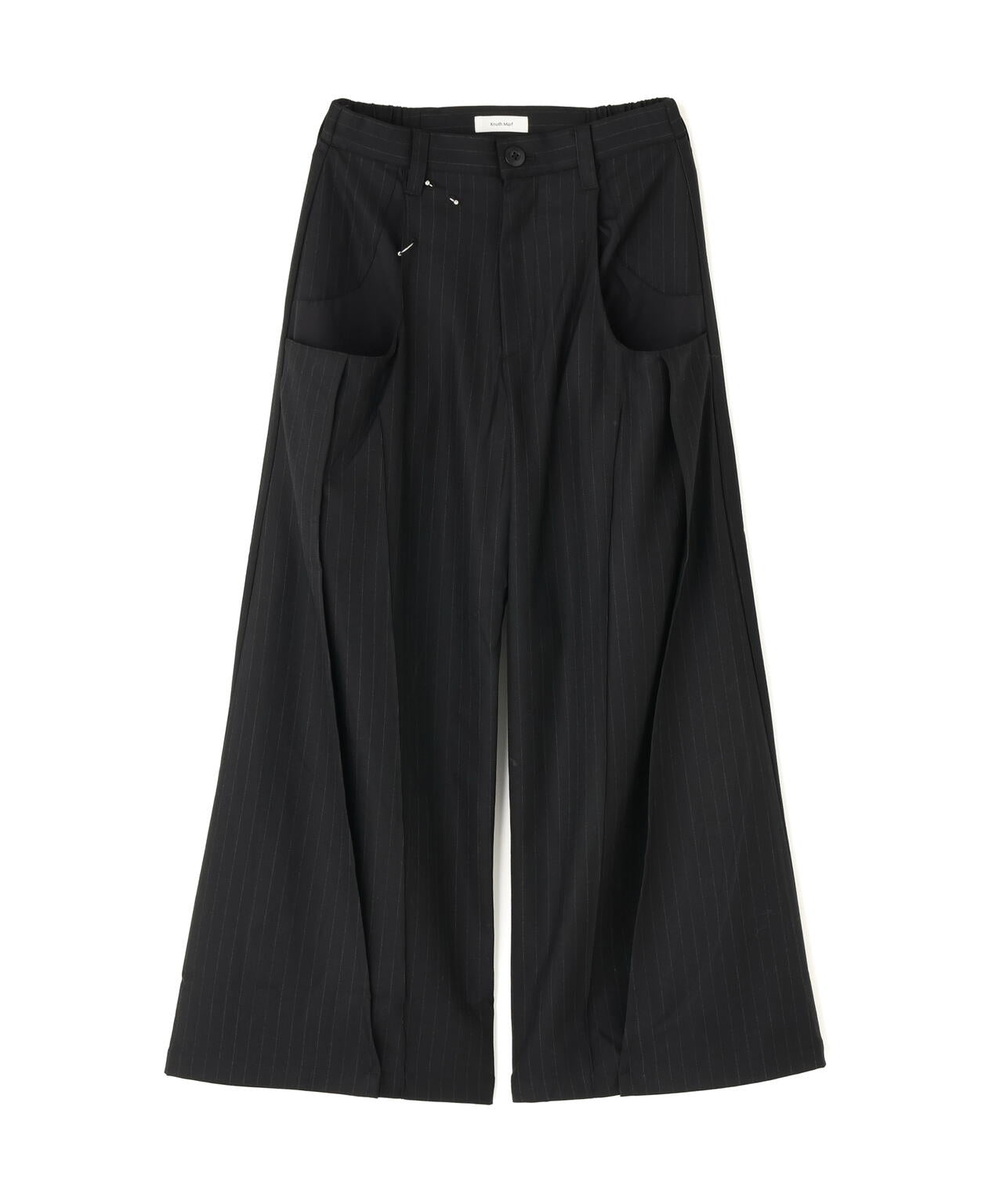 Knuth Marf(クヌースマーフ)pierced drape pants(unisex)/stripegray