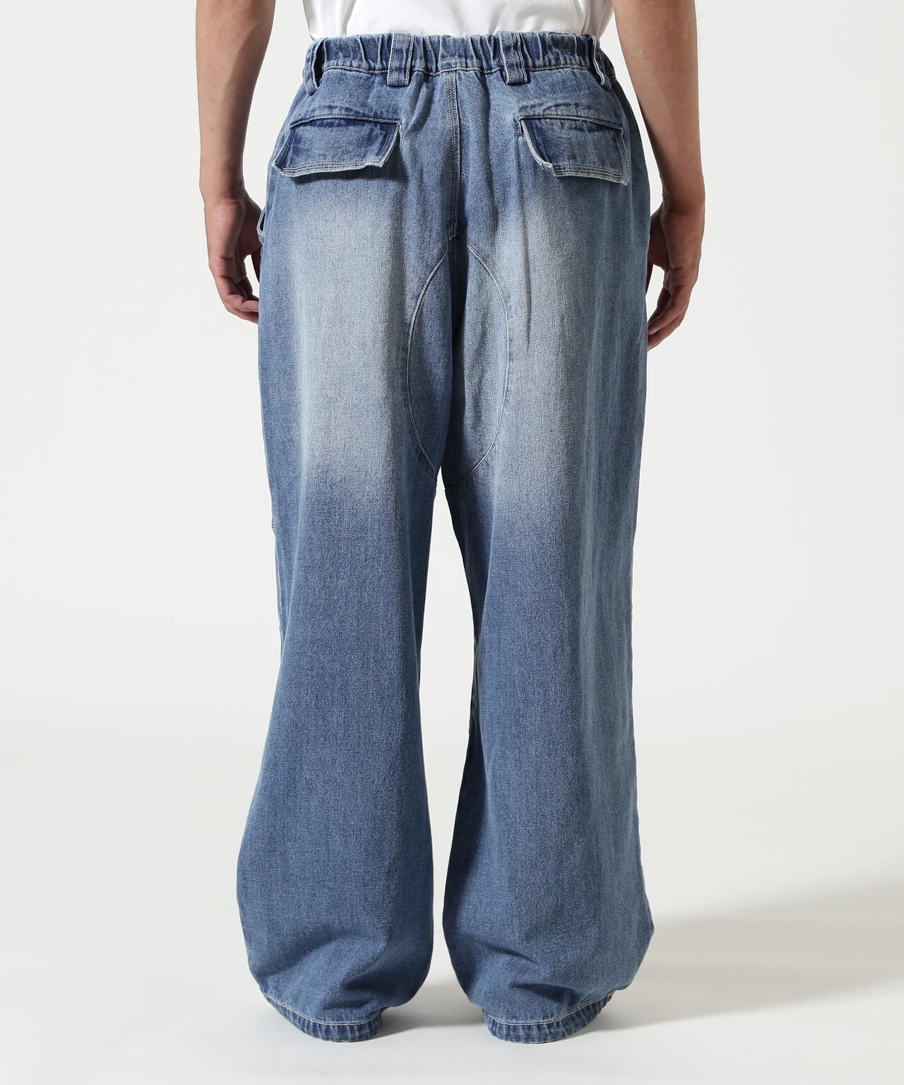 RENOVA(レノバ)BIKER DENIM EASY PANTS