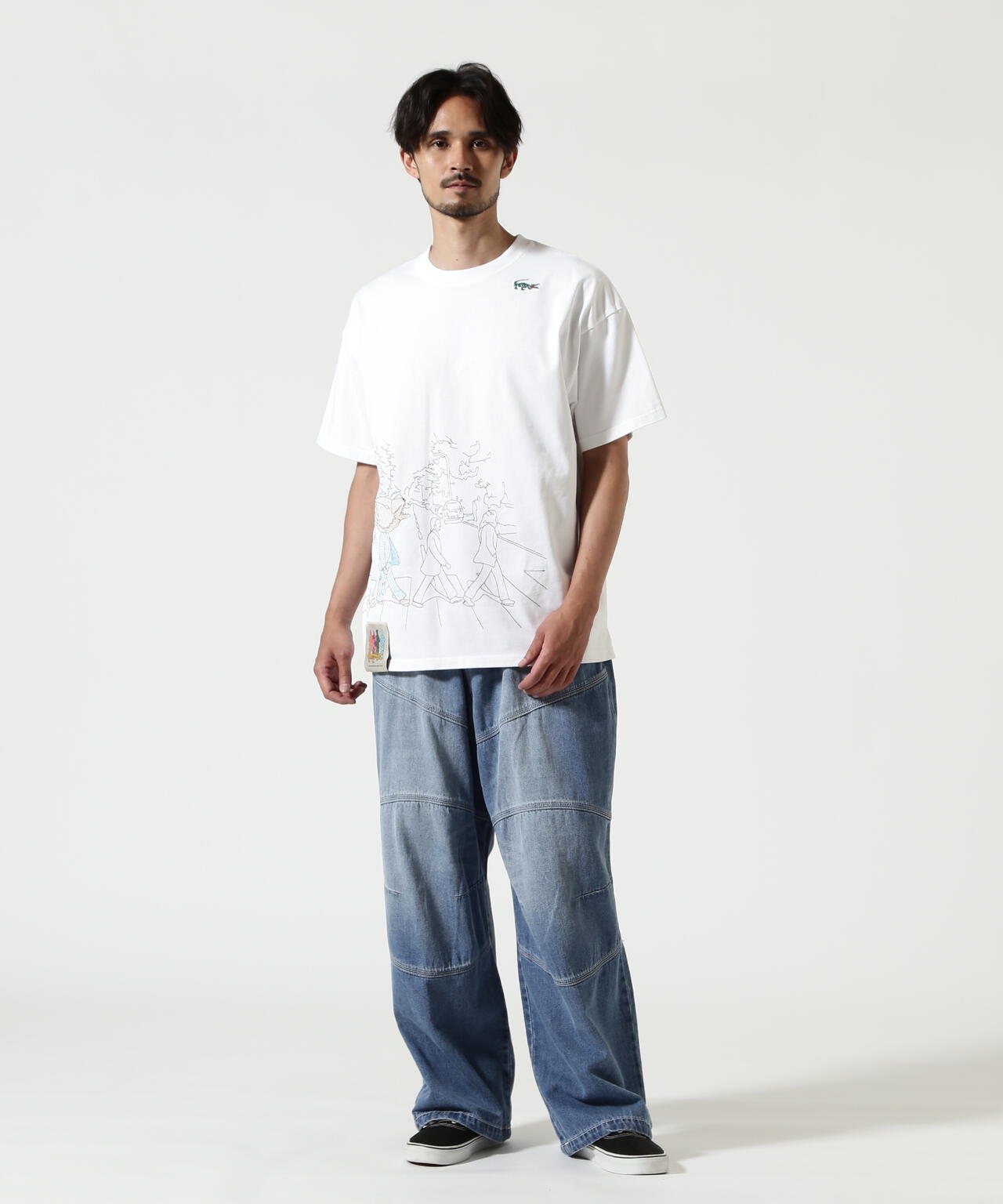 RENOVA(レノバ)BIKER DENIM EASY PANTS