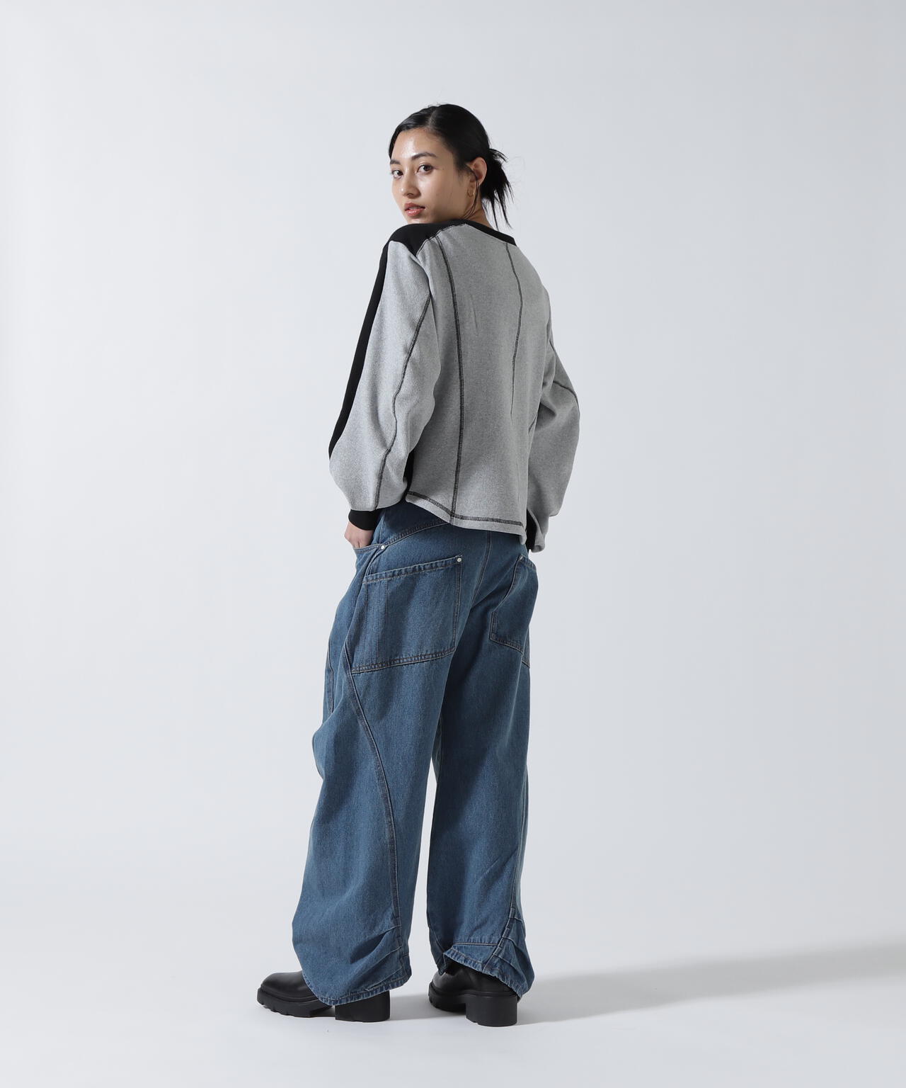 Knuth Marf(クヌースマーフ)tuck design denim pants