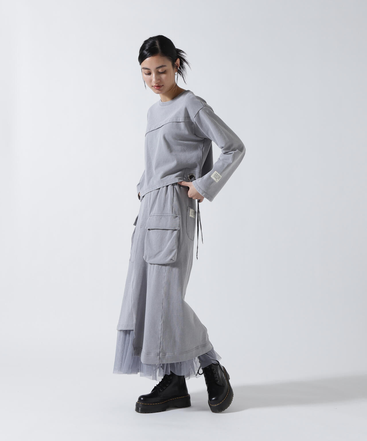 AVIREXxAULA AILA(アヴィレックスxアウラ)チュールコンビスカート