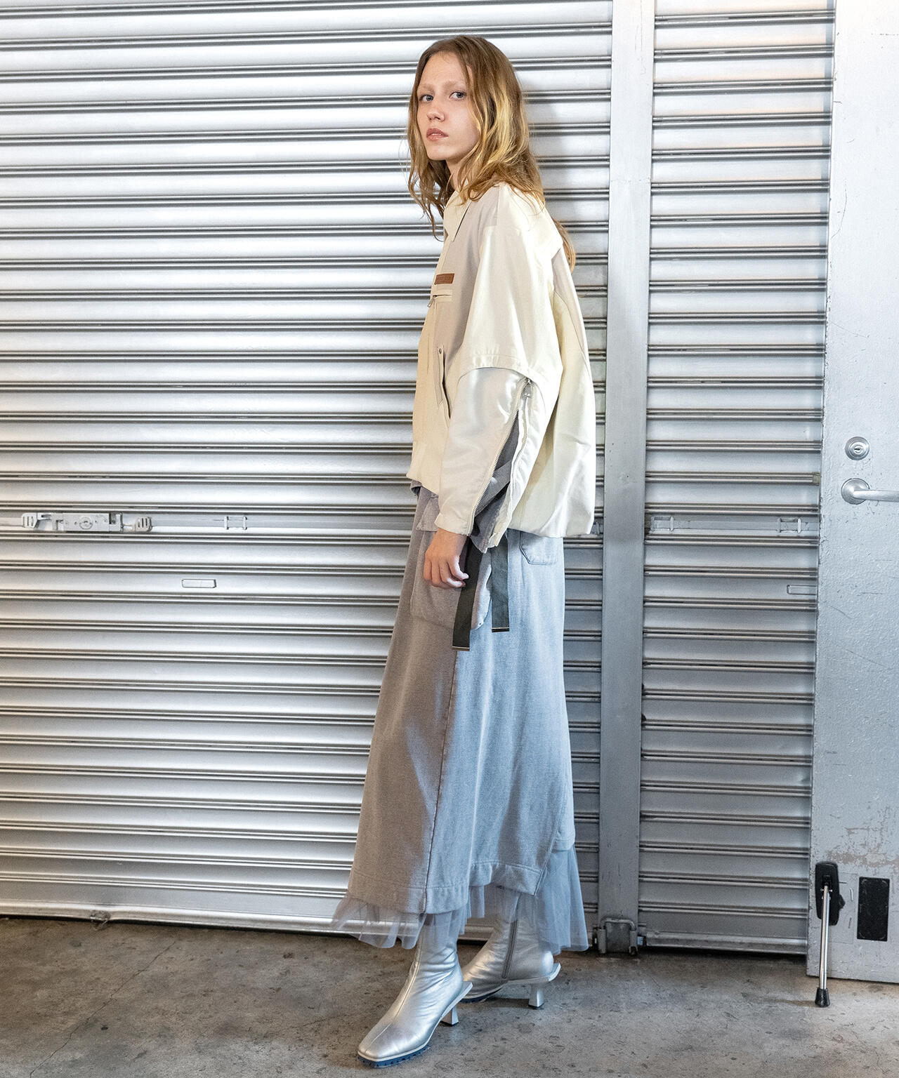 AVIREXxAULA AILA(アヴィレックスxアウラ)チュールコンビスカート