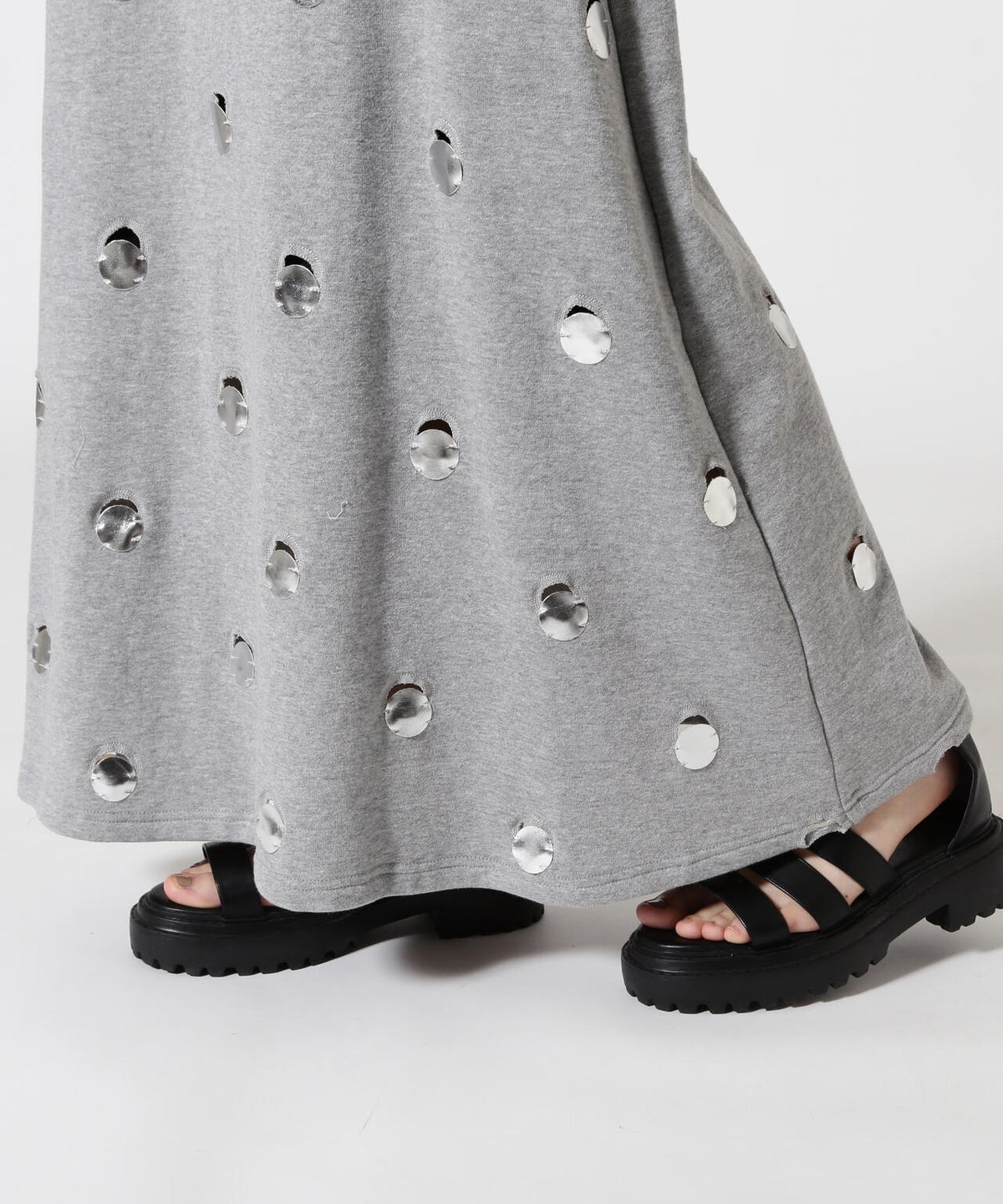 RUMCHE(ラムシェ) 別注DOT MIRROR SWEAT SKIRT