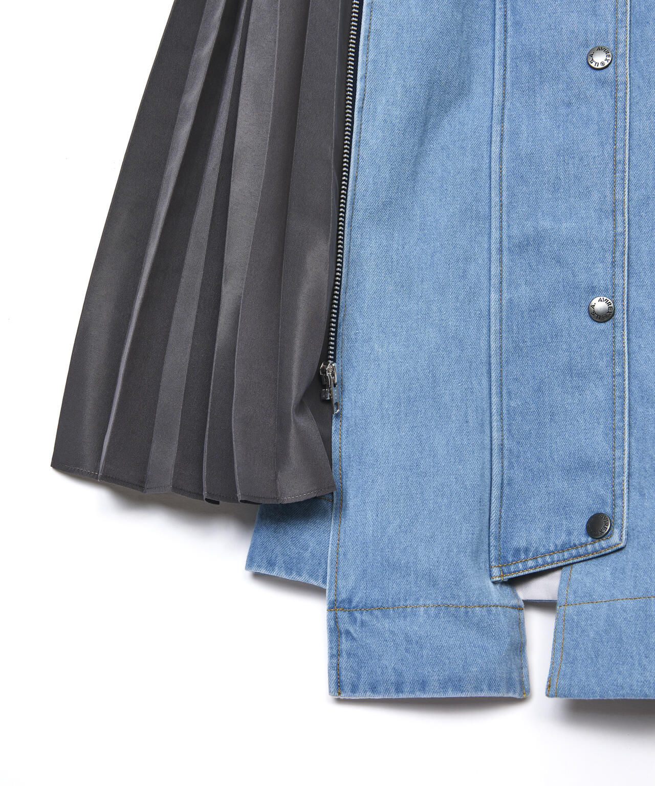 AVIREXxAULA AILA(アヴィレックスxアウラアイラ)サイドプリーツジャンスカ