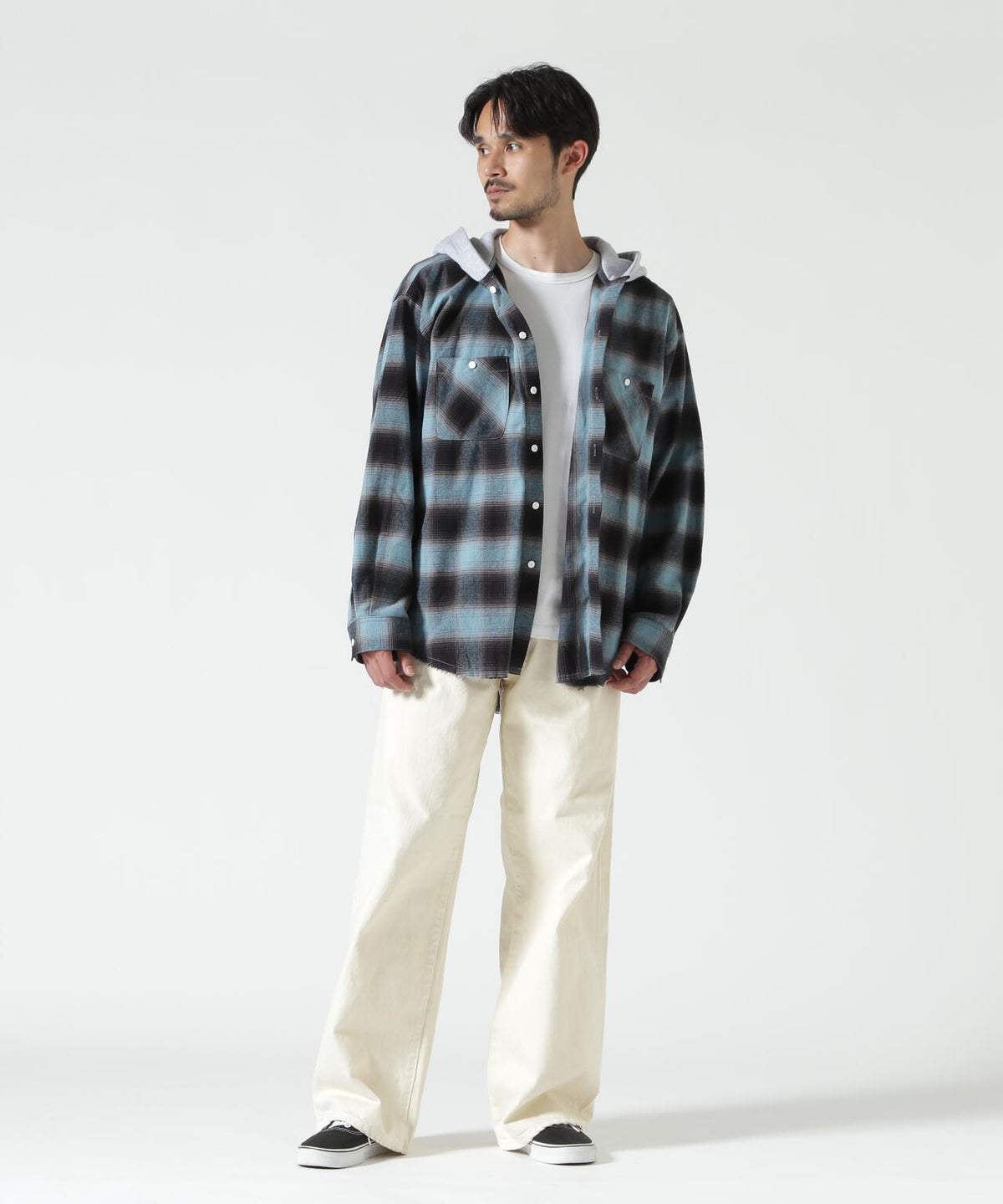 RENOVA/レノバ CUT SEAM HOODED SHIRTS