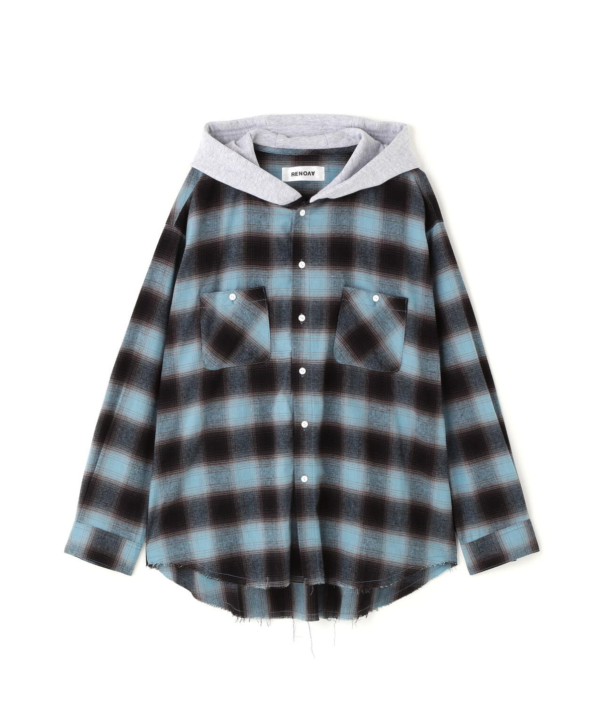 RENOVA/レノバ CUT SEAM HOODED SHIRTS