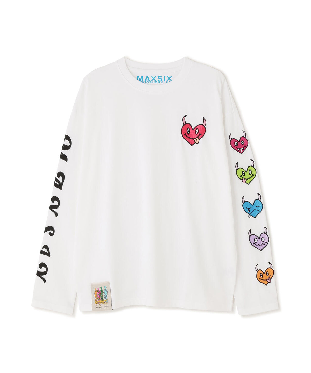 maxsix(マックスシックス)HEART SLEEVES L/S TEE