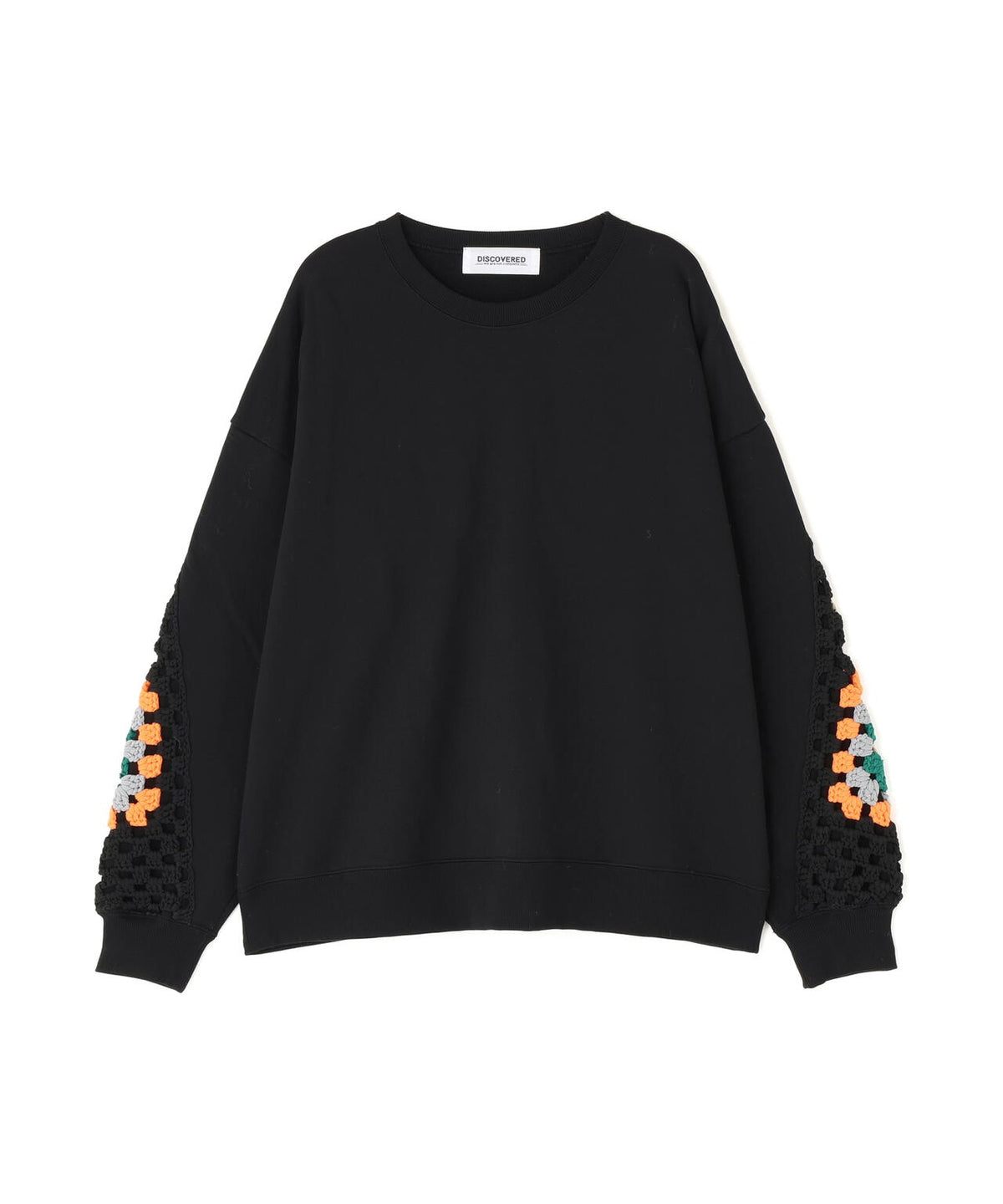 DISCOVERED(ディスカバード) 別注 CROCHET SLEEVE SWEAT WOMEN