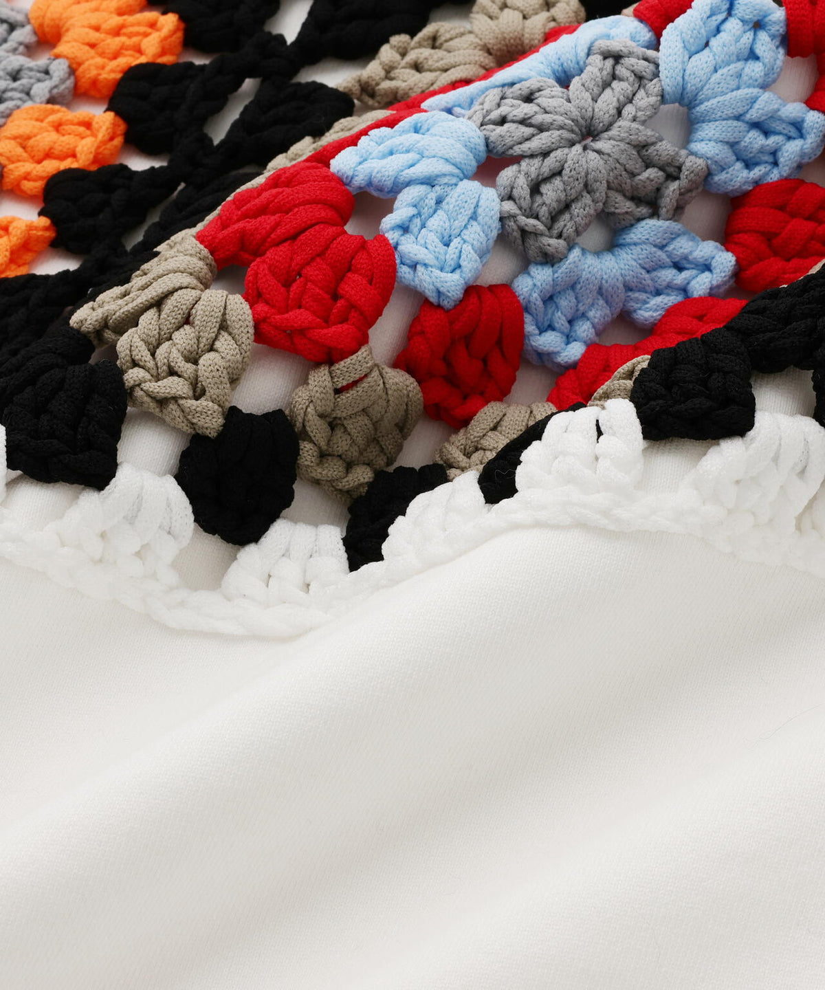 DISCOVERED(ディスカバード) 別注 CROCHET SLEEVE SWEAT WOMEN