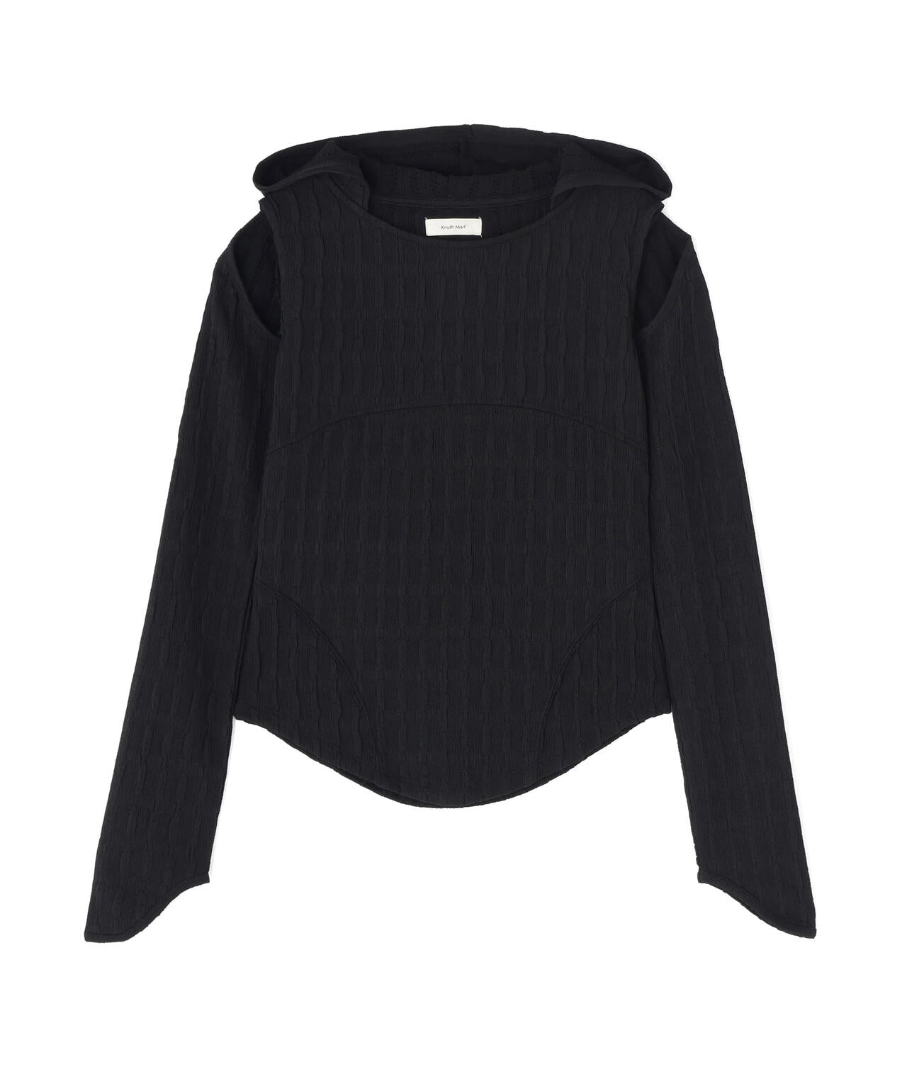Knuth Marf(クヌースマーフ)hooded jacquard top