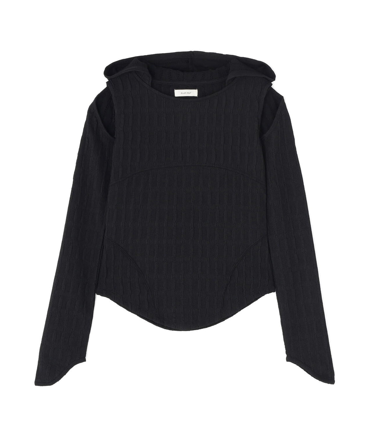 Knuth Marf(クヌースマーフ)hooded jacquard top