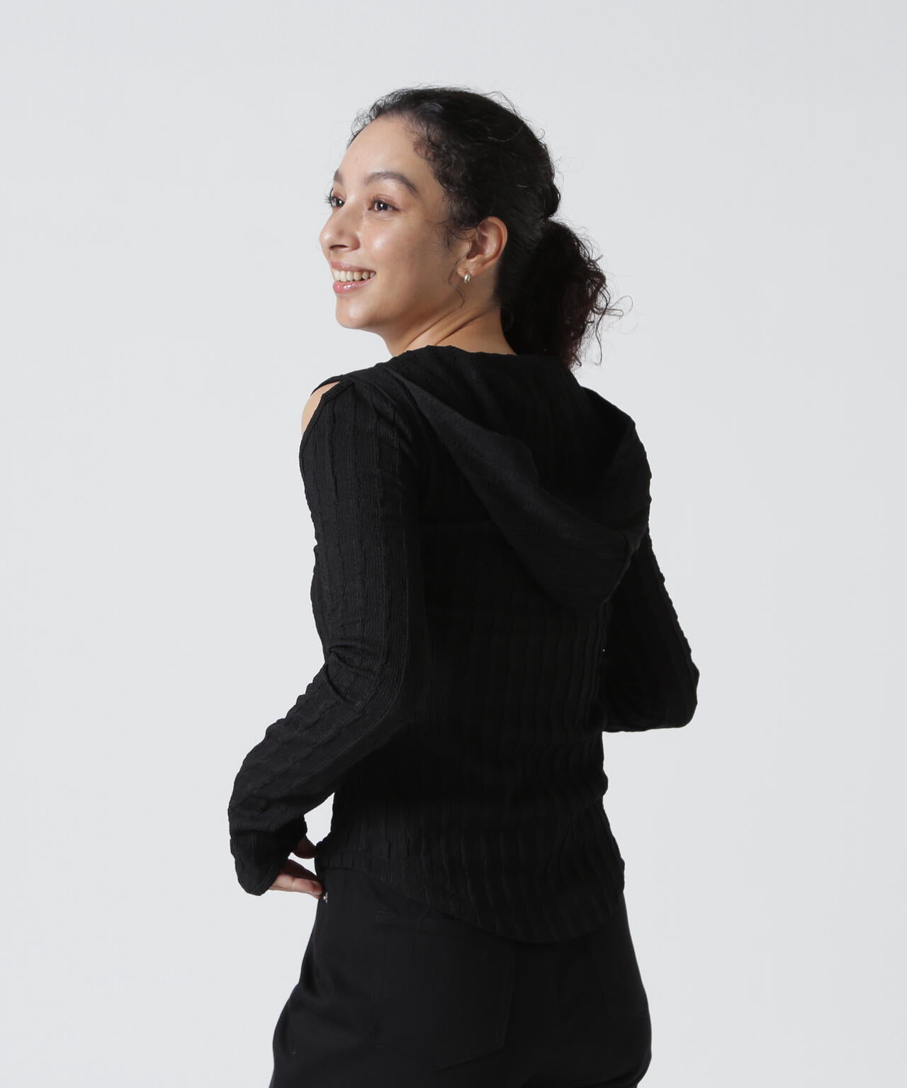 Knuth Marf(クヌースマーフ)hooded jacquard top