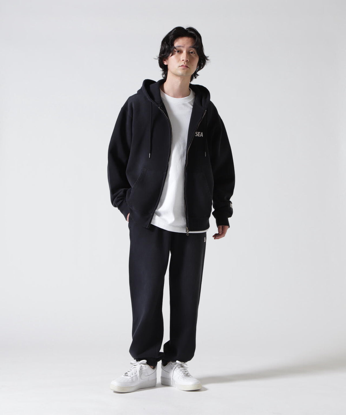 WIND AND SEA(ウィンダンシー)SULFUR DYEING LOGO ZIP SWEATSHIRT