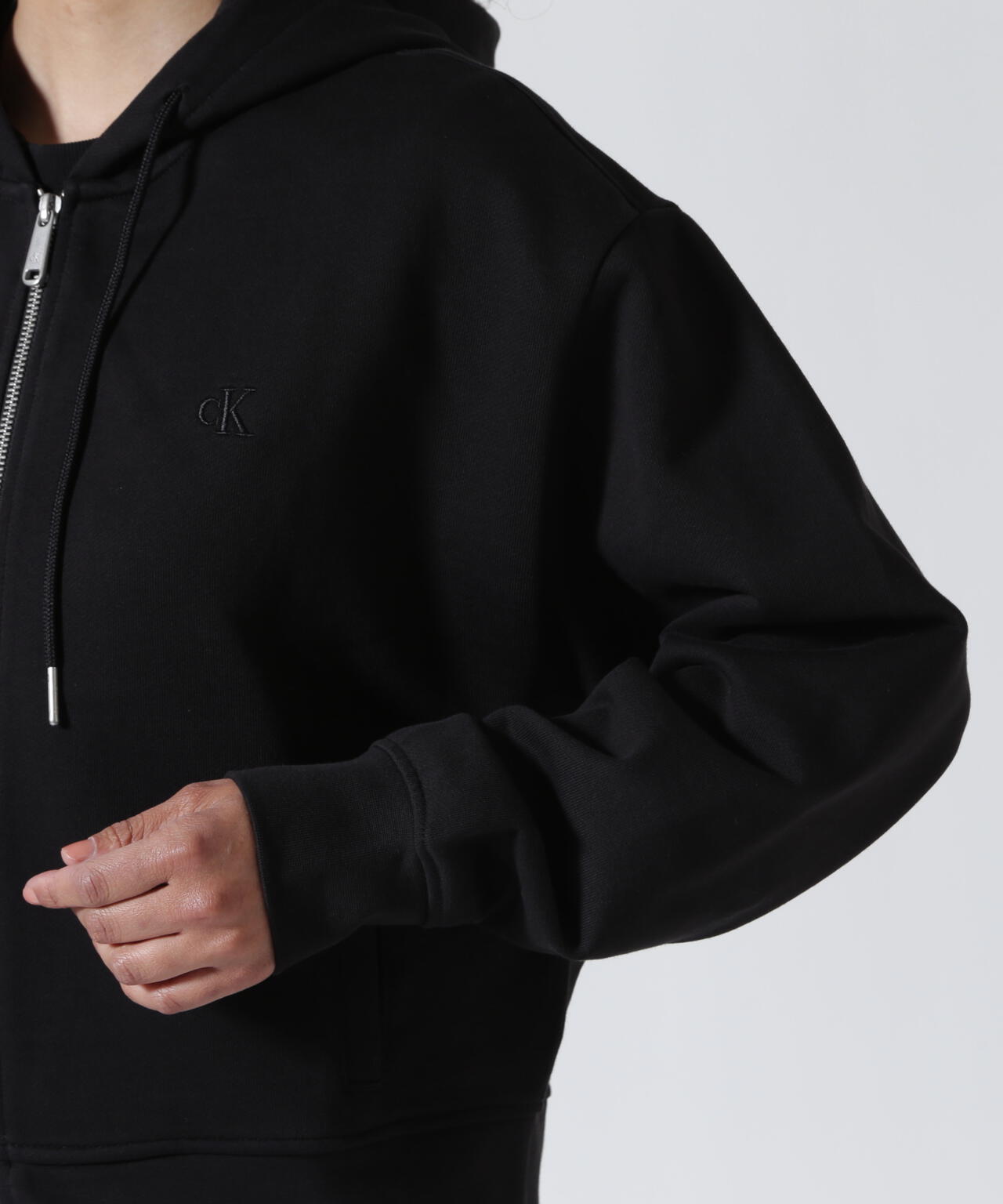 Calvin Klein (カルバンクライン)LS MONOGRAM TERRY CROPPED PARKA