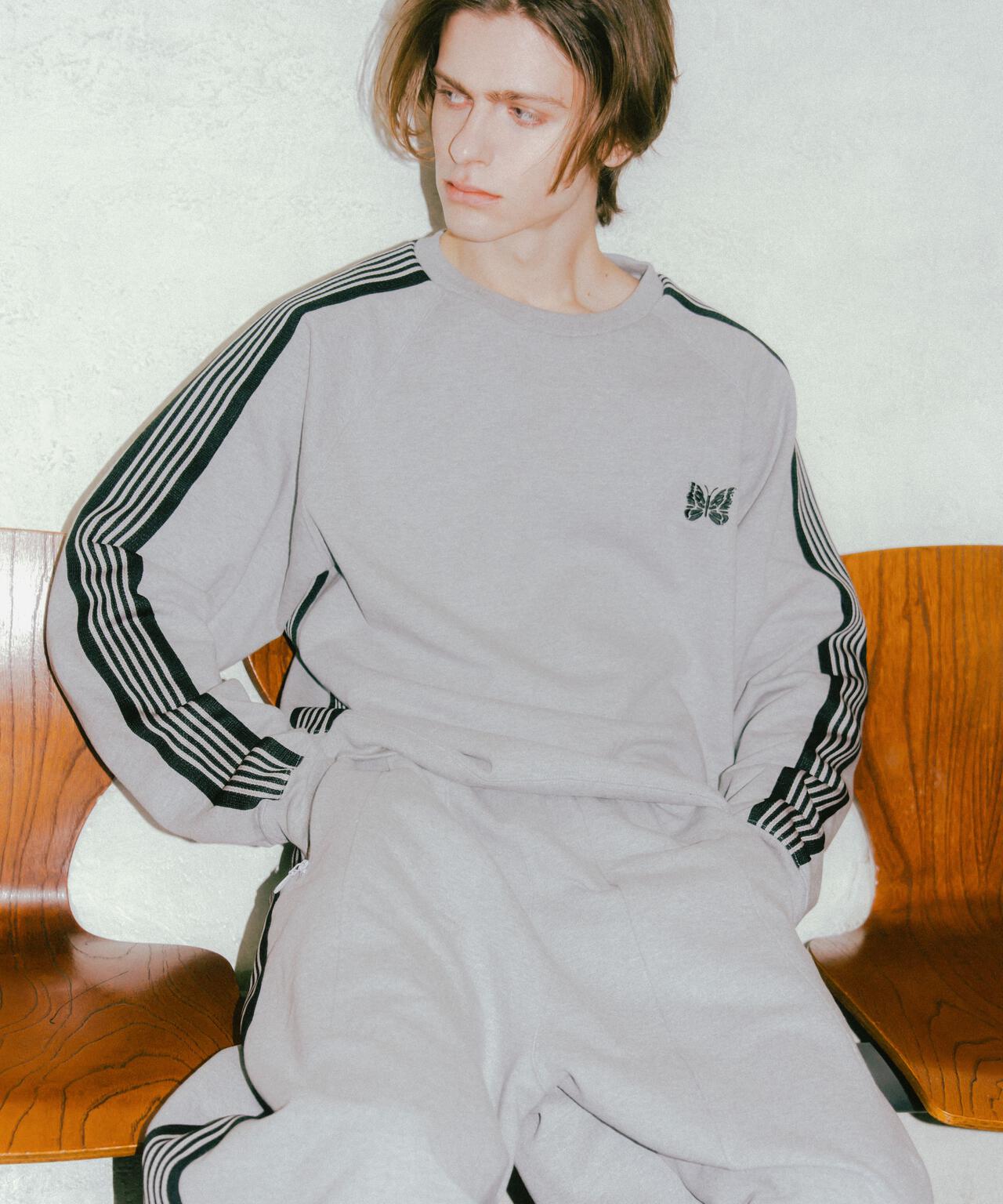 NEEDLES / ニードルズ【B'2nd EXCLUSIVE】TRACK CREW NECK - COTTON JERSEY