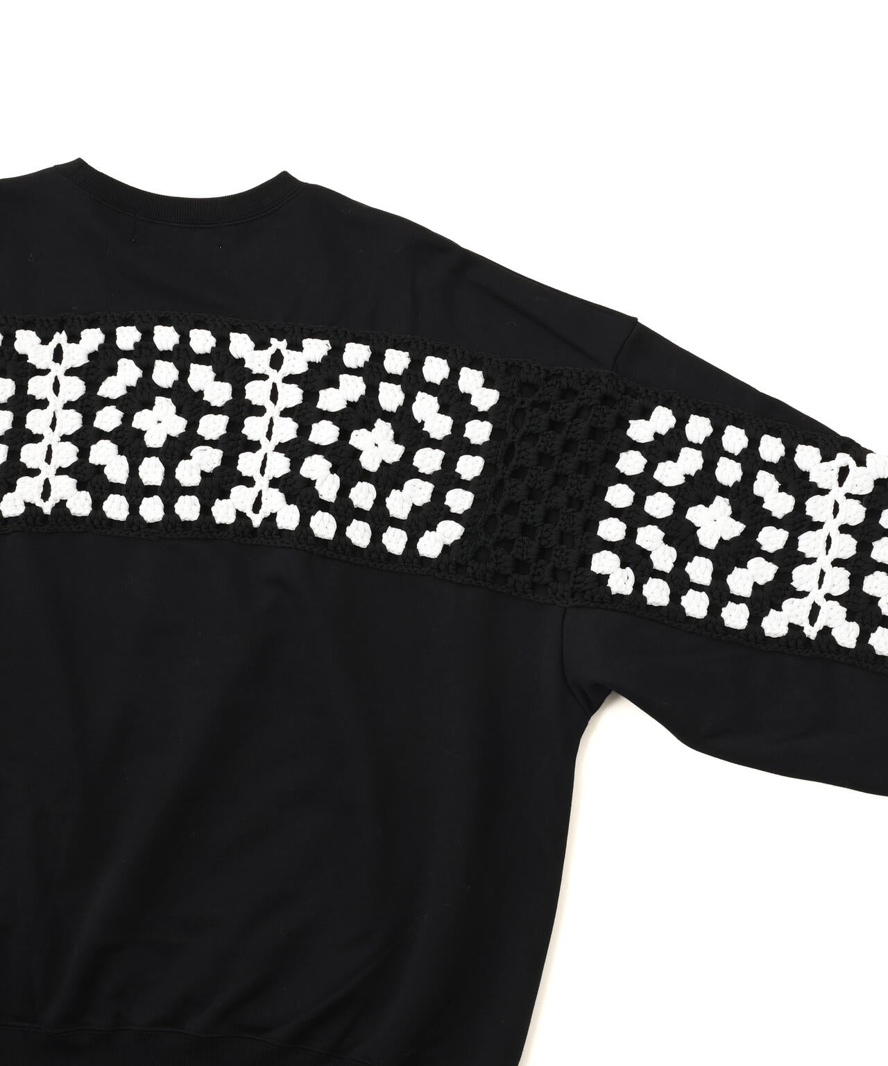 DISCOVERED(ディスカバード) 別注 CROCHET SLEEVE SWEAT