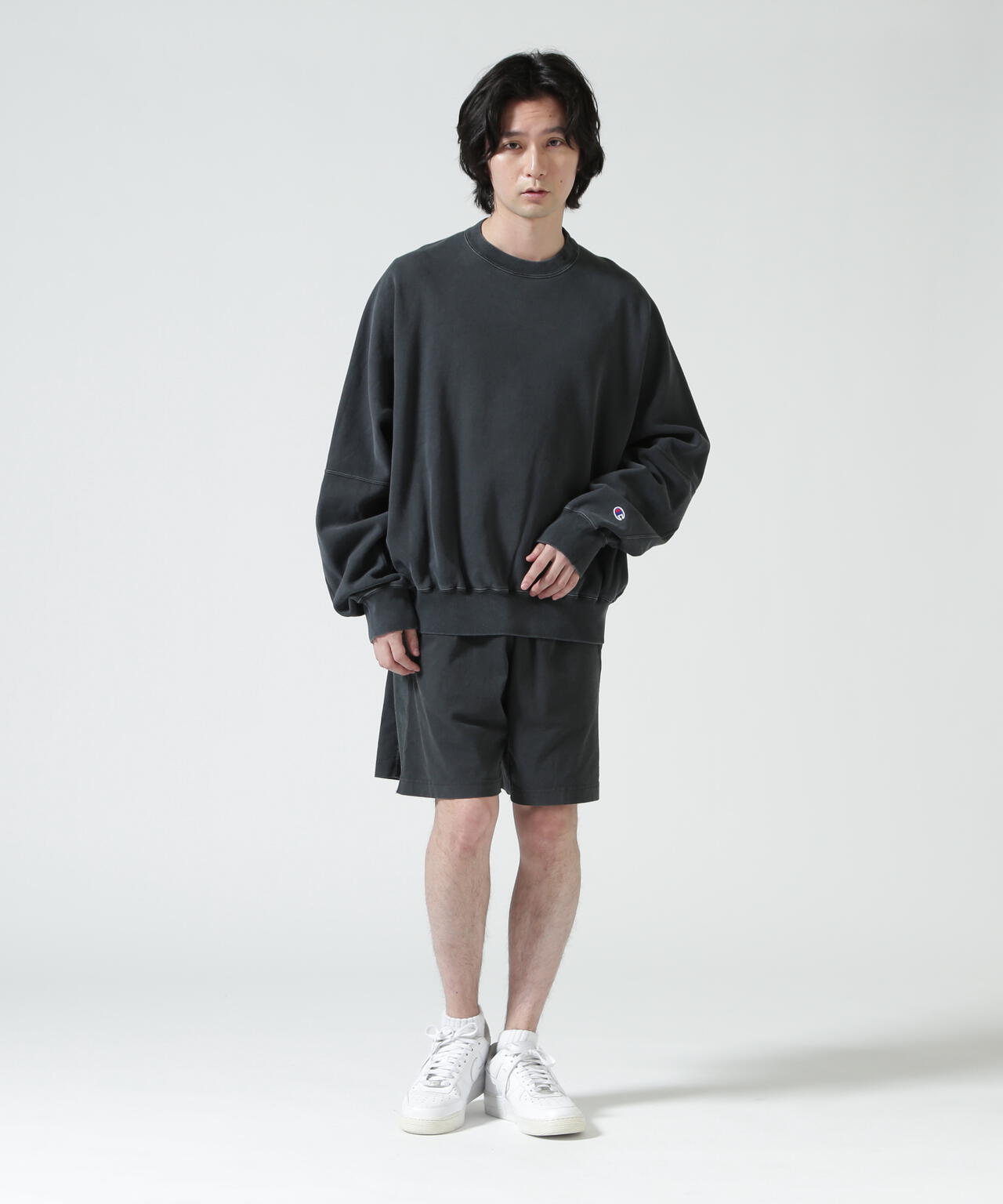 Champion × N.HOOLYWOOD リバースウィーブ(R) リバーシブル クルーネックスウェットシャツ(C8-D019)