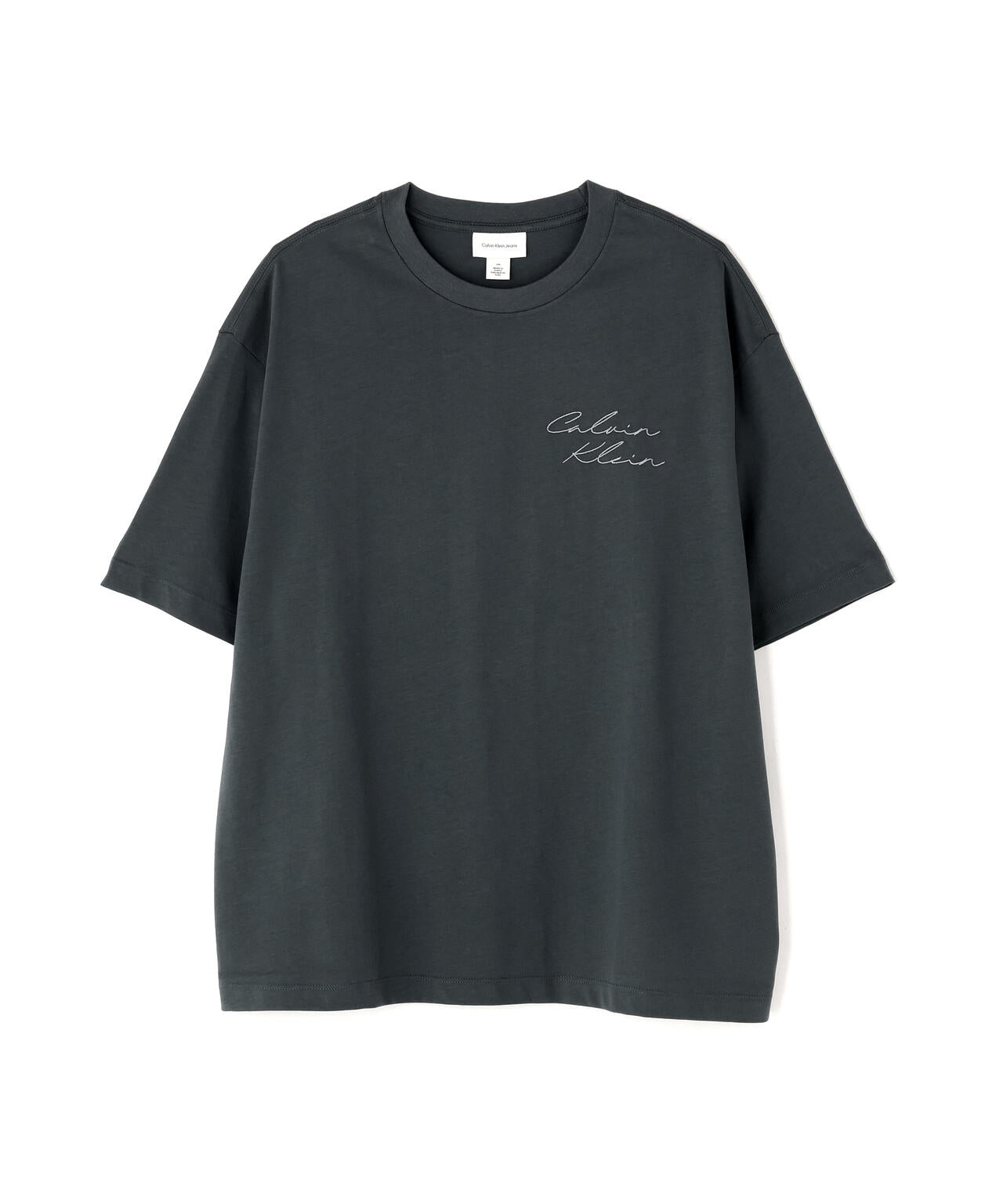 Calvin Klein (カルバンクライン)エンブロイダリーロゴフォント グラフィックTシャツ
