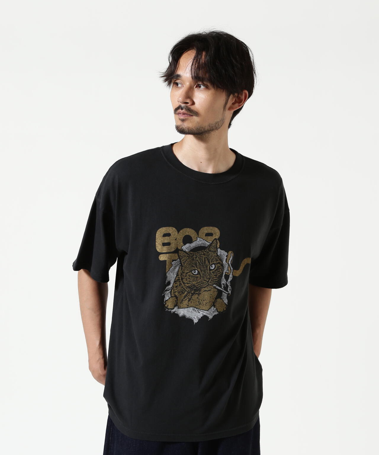 REMI RELIEF(レミレリーフ) 別注20/-天竺BIGサイズTシャツ(BOB)