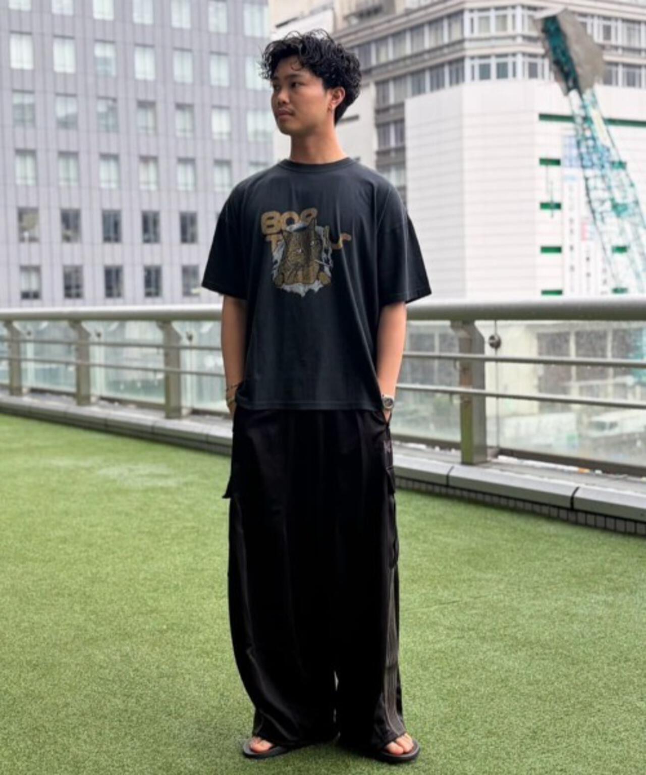 REMI RELIEF(レミレリーフ) 別注20/-天竺BIGサイズTシャツ(BOB)
