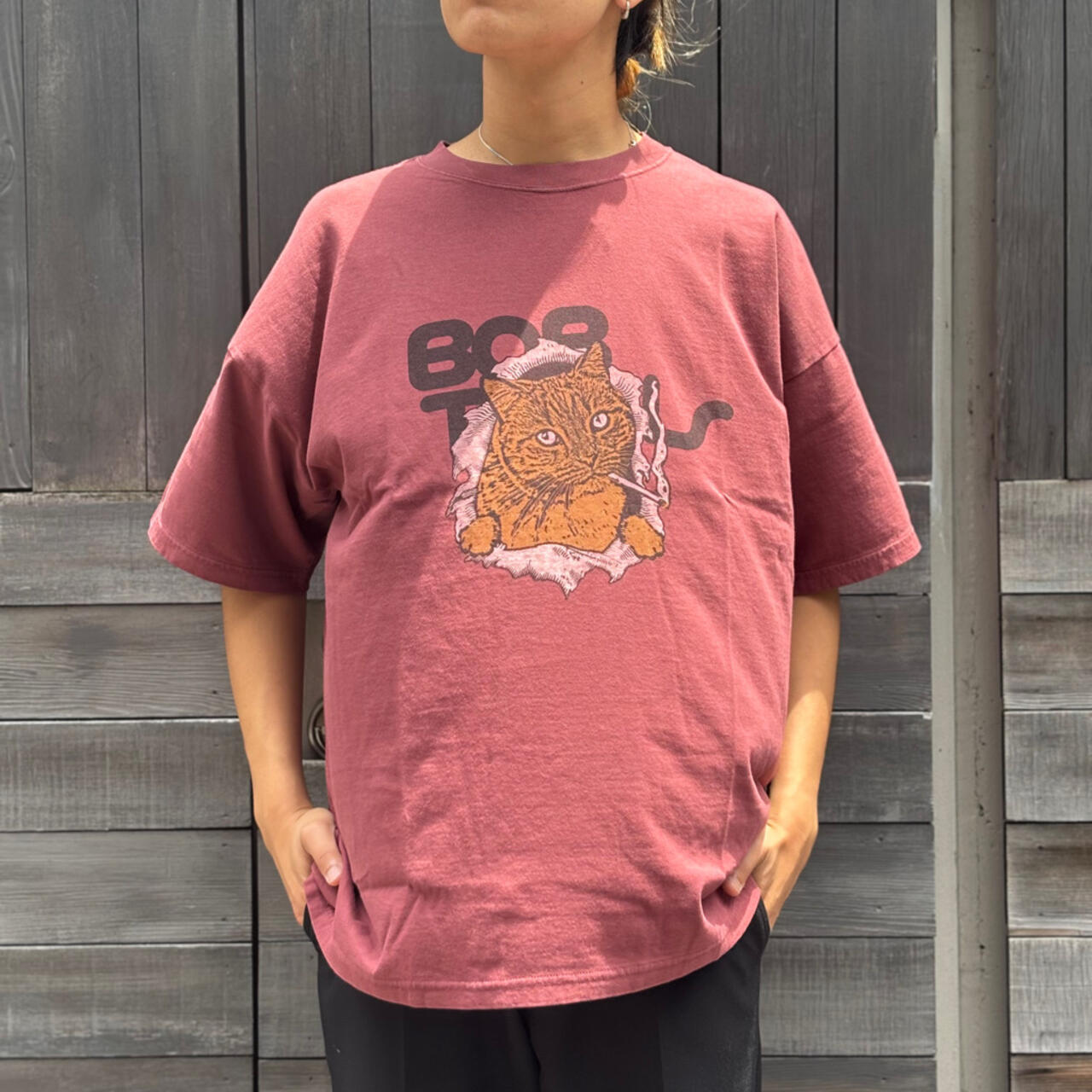 REMI RELIEF(レミレリーフ) 別注20/-天竺BIGサイズTシャツ(BOB)