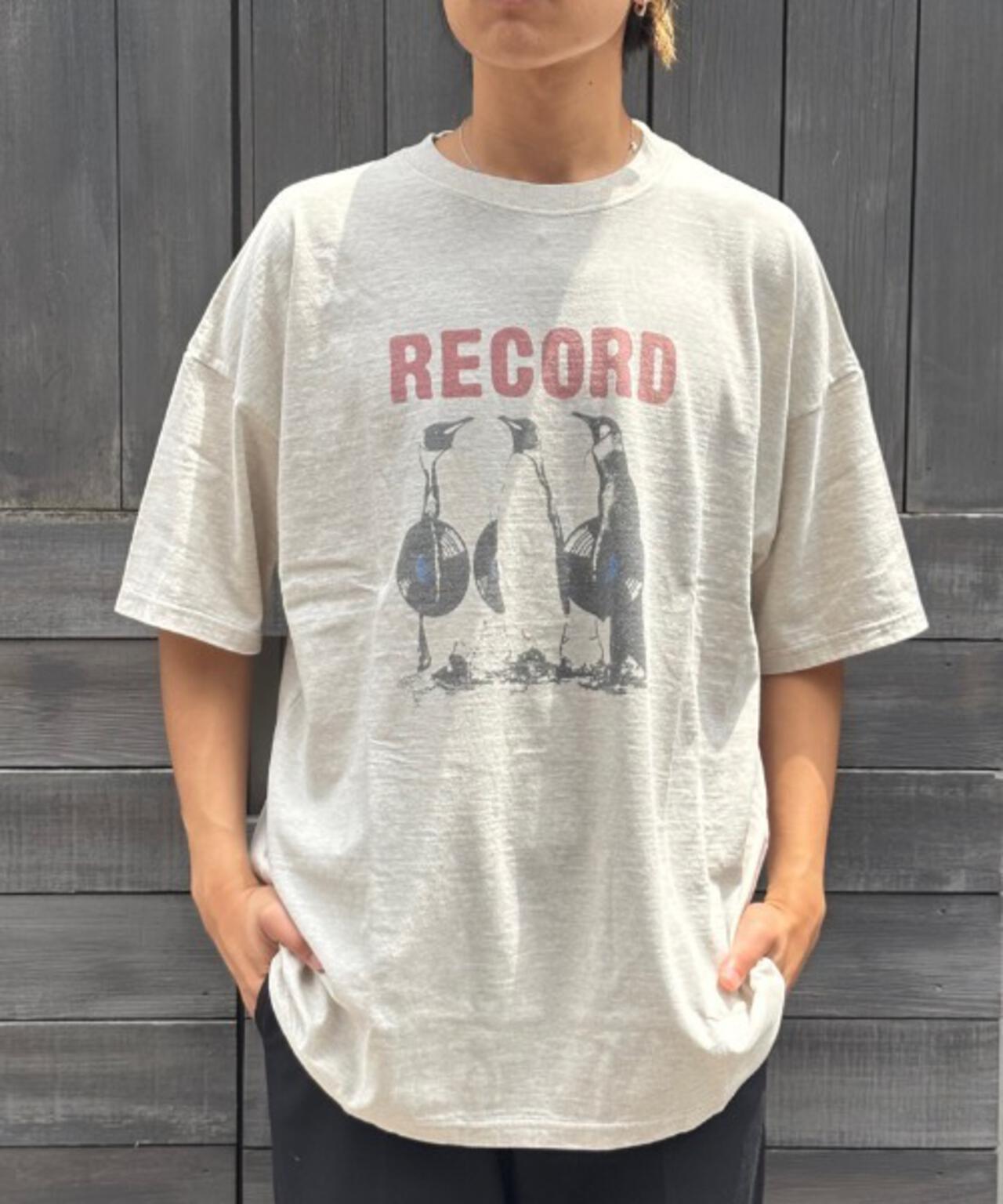REMI RELIEF(レミレリーフ) 別注20/-天竺BIGサイズTシャツ(RECORD)