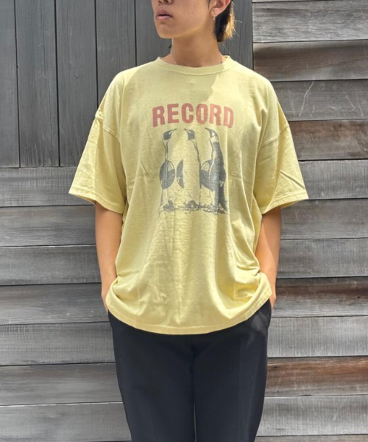 REMI RELIEF(レミレリーフ) 別注20/-天竺BIGサイズTシャツ(RECORD)
