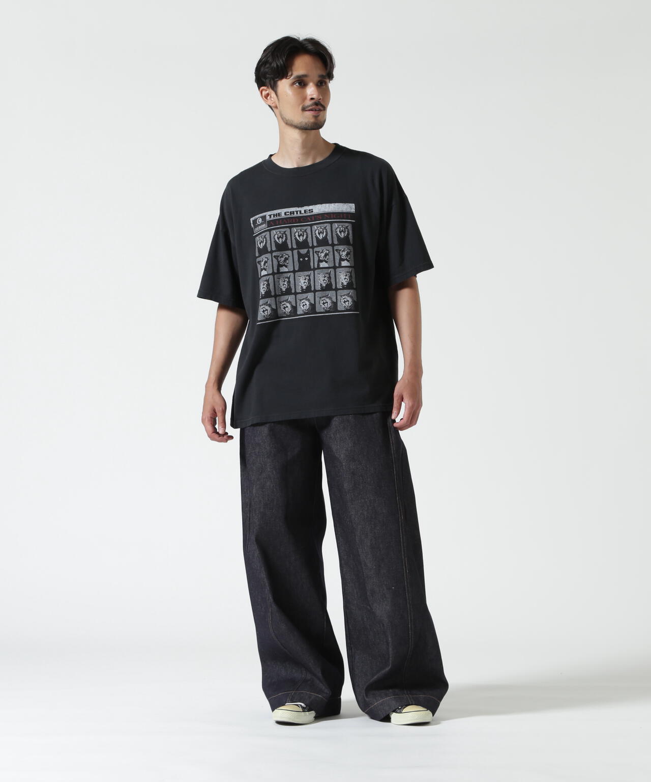 REMI RELIEF / 別注20/-天竺BIGサイズTシャツ(A HARD CAT'S)