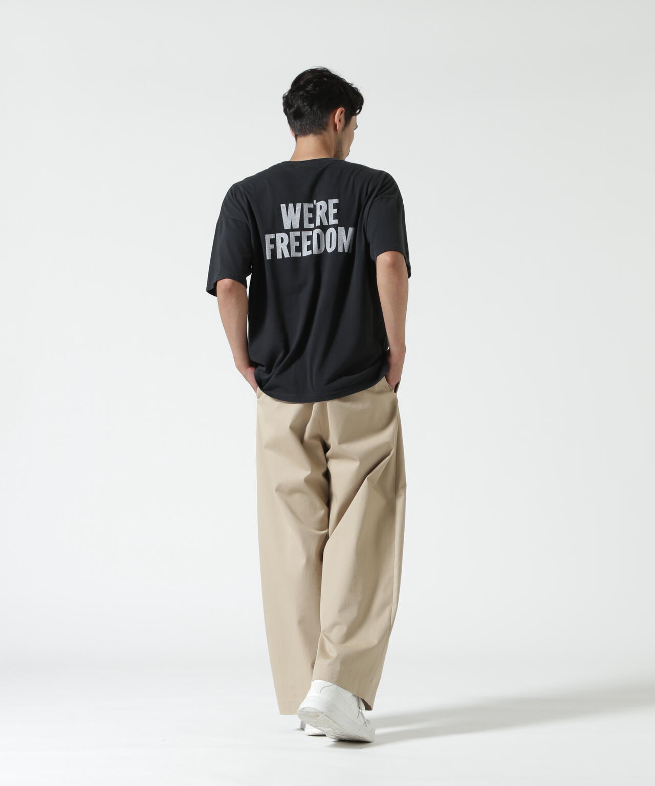 REMI RELIEF(レミレリーフ) 別注20/-天竺BIGサイズTシャツ(FREEDOM)