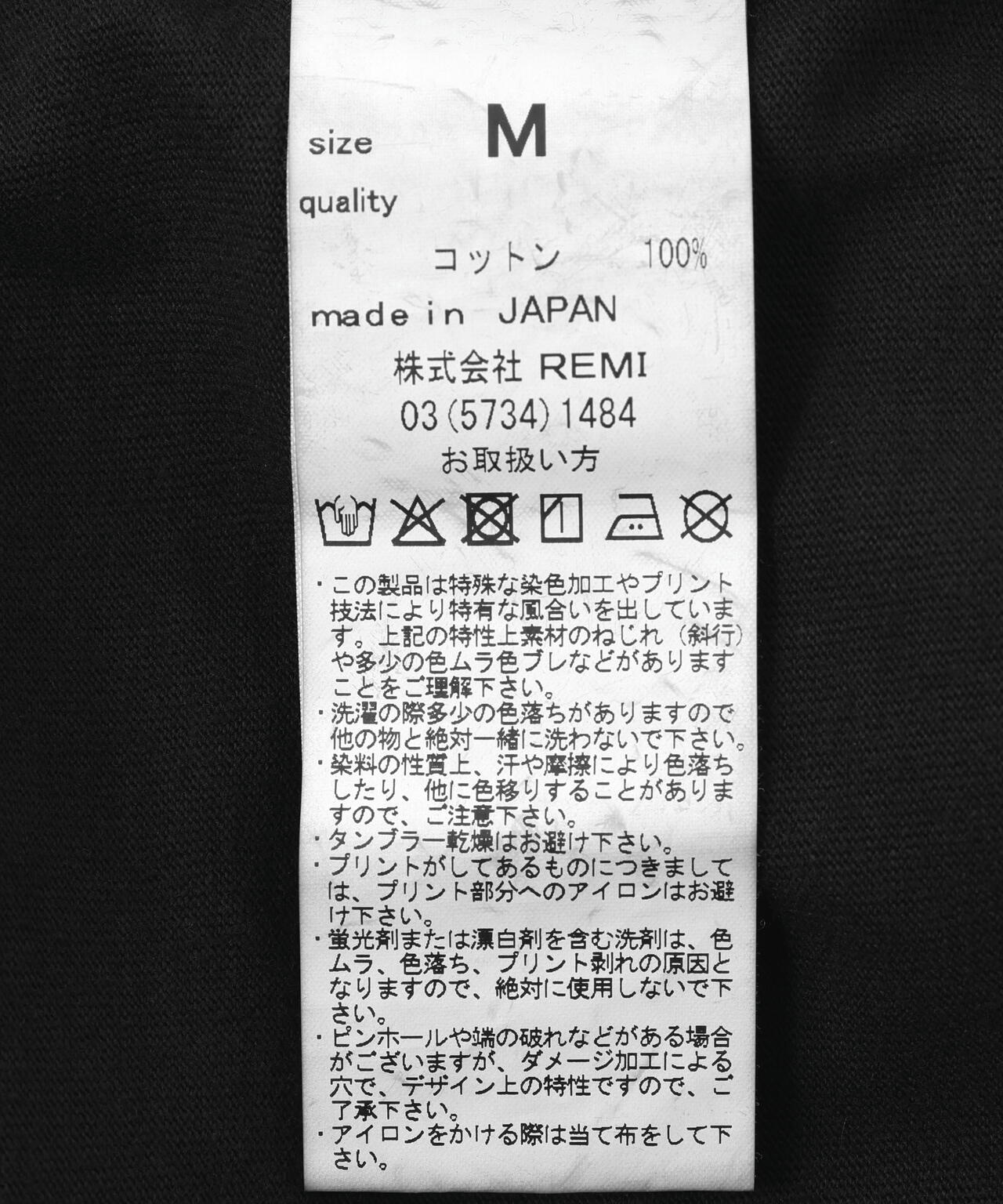 REMI RELIEF(レミレリーフ) 別注20/-天竺BIGサイズTシャツ(FREEDOM)