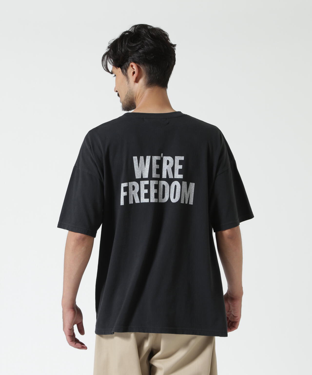 REMI RELIEF(レミレリーフ) 別注20/-天竺BIGサイズTシャツ(FREEDOM)