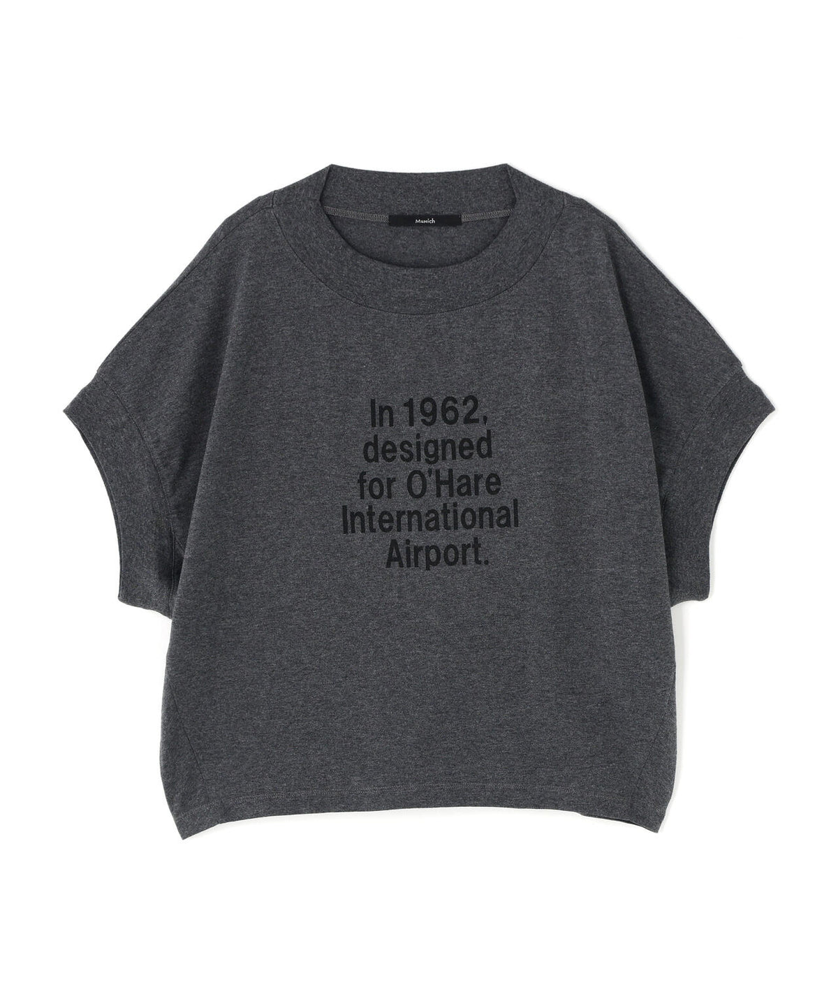 MUNICH(ミューニック)コットンジャージロゴプリントTシャツ