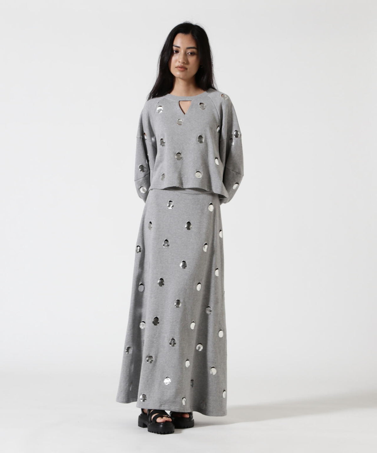 RUMCHE(ラムシェ) 別注DOT MIRROR SWEAT