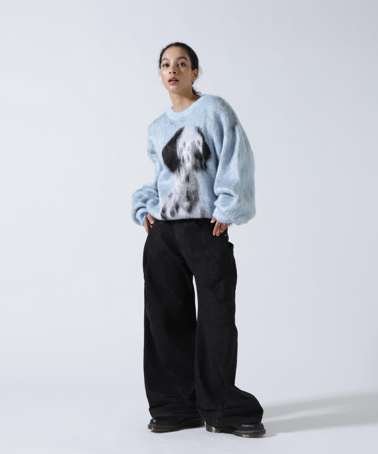 Knuth Marf(クヌースマーフ)dalmatian shaggy knit(unisex)