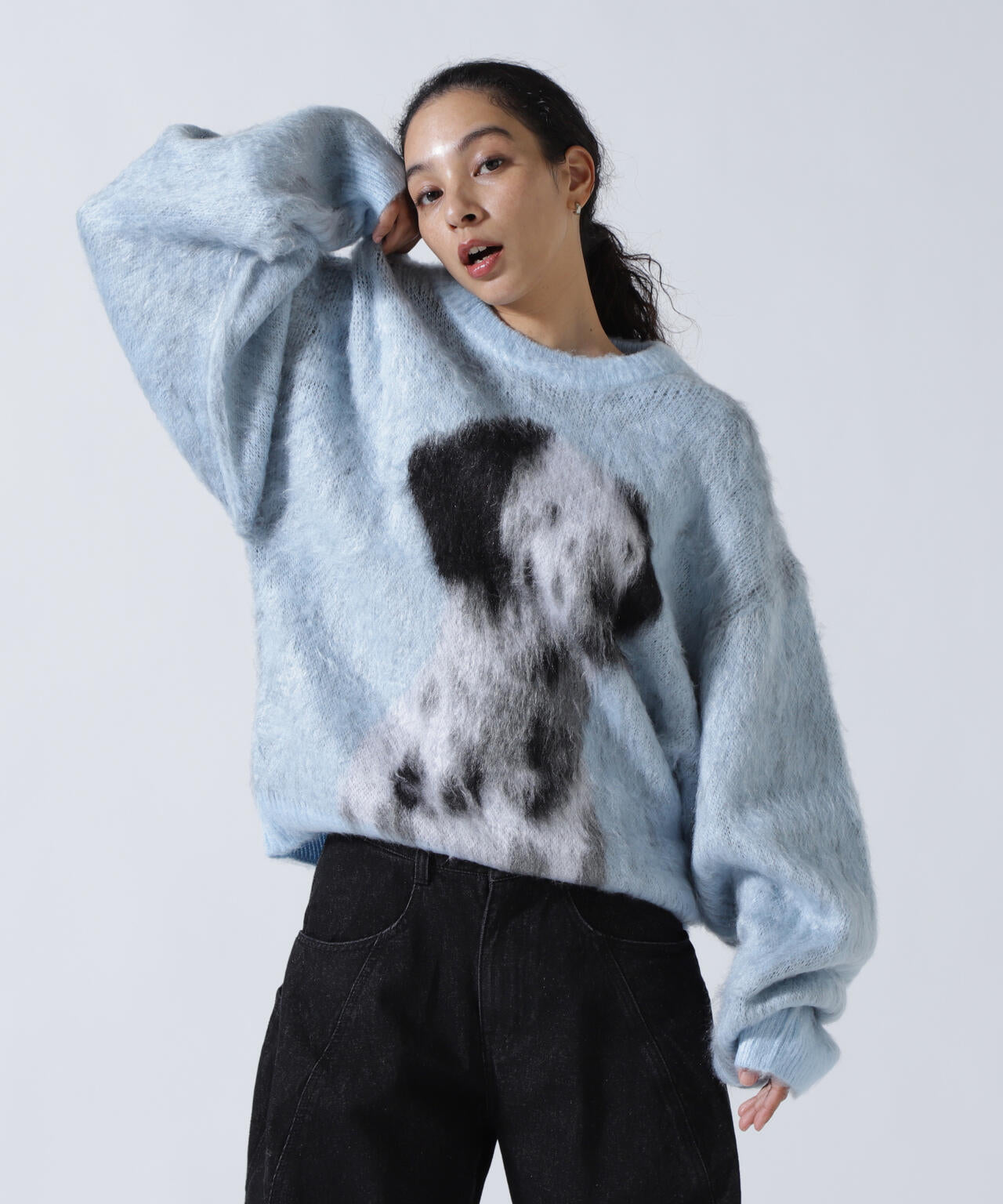 Knuth Marf(クヌースマーフ)dalmatian shaggy knit(unisex)