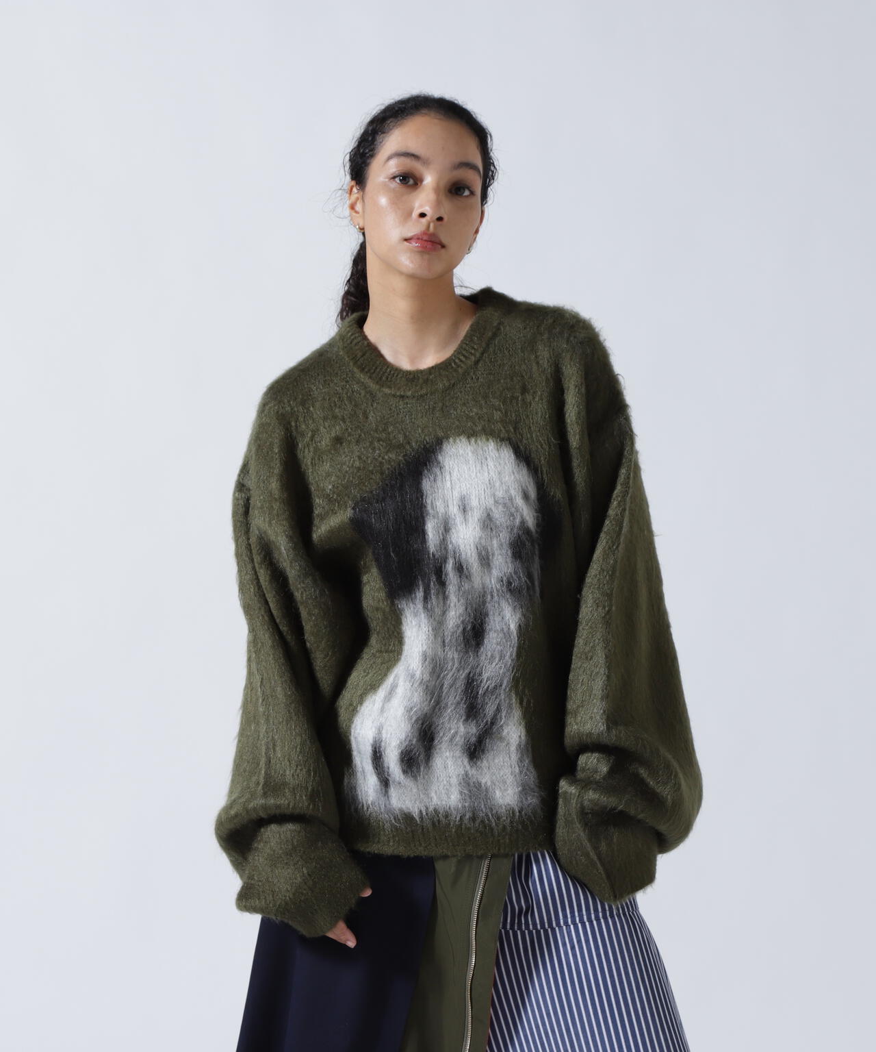 Knuth Marf(クヌースマーフ)dalmatian shaggy knit(unisex)