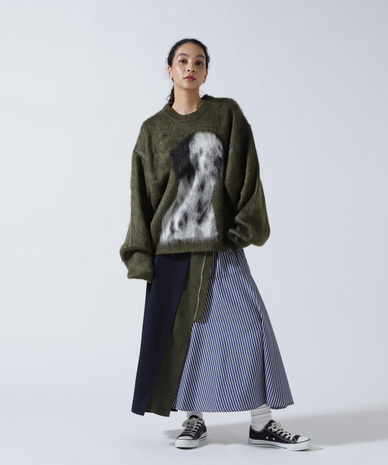 Knuth Marf(クヌースマーフ)dalmatian shaggy knit(unisex)
