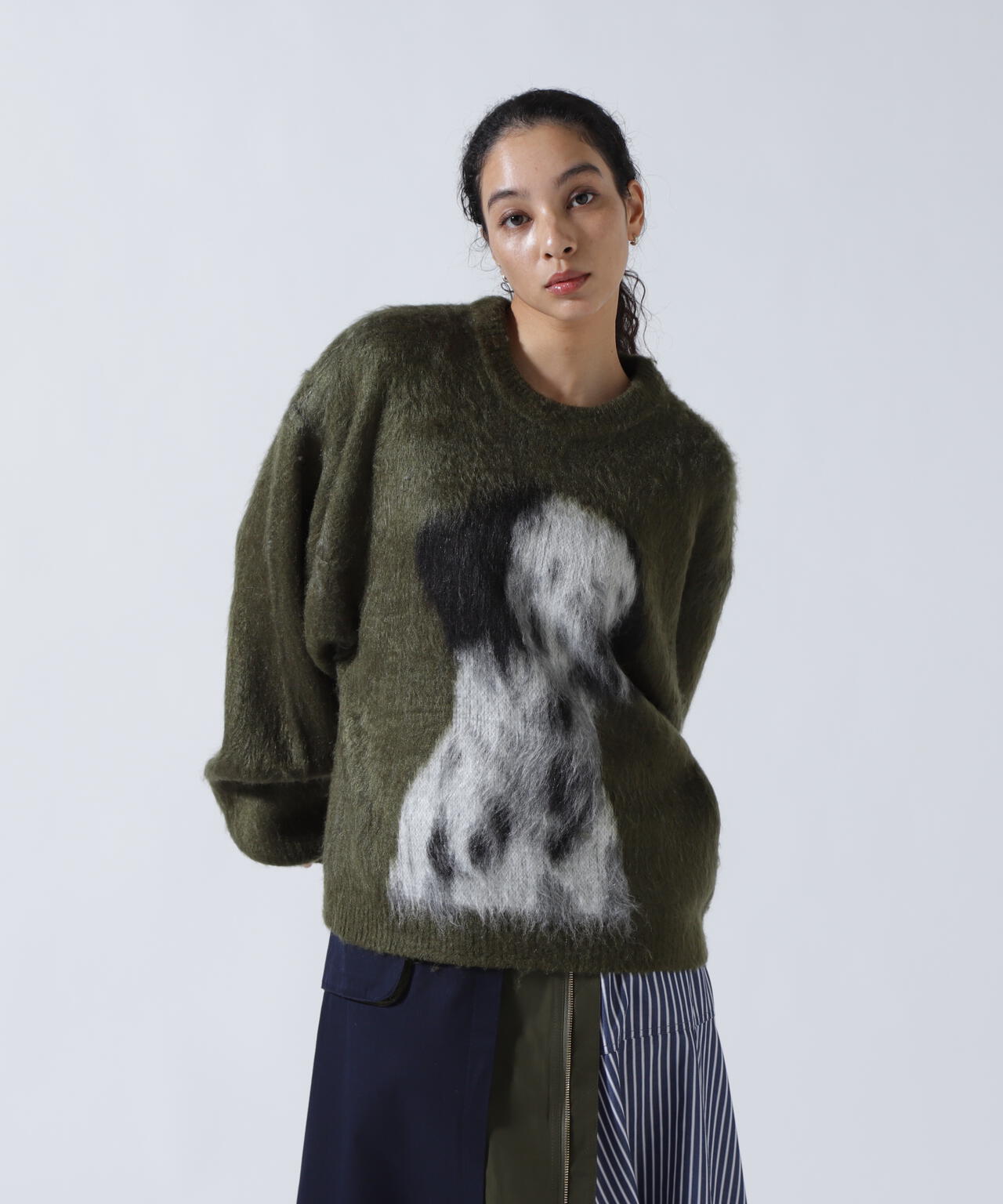 Knuth Marf(クヌースマーフ)dalmatian shaggy knit(unisex)