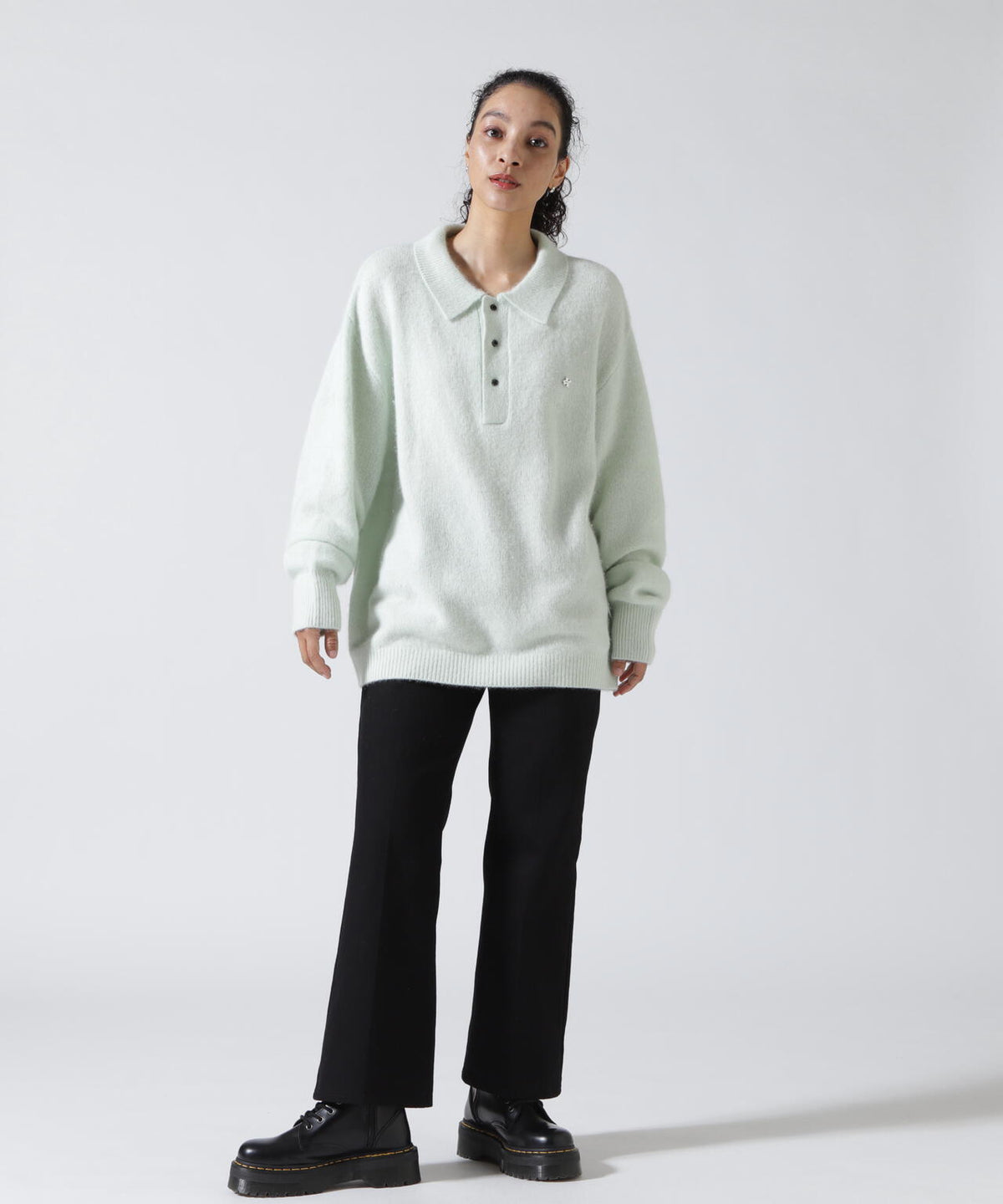 Knuth Marf(クヌースマーフ)fox over polo-neck knit