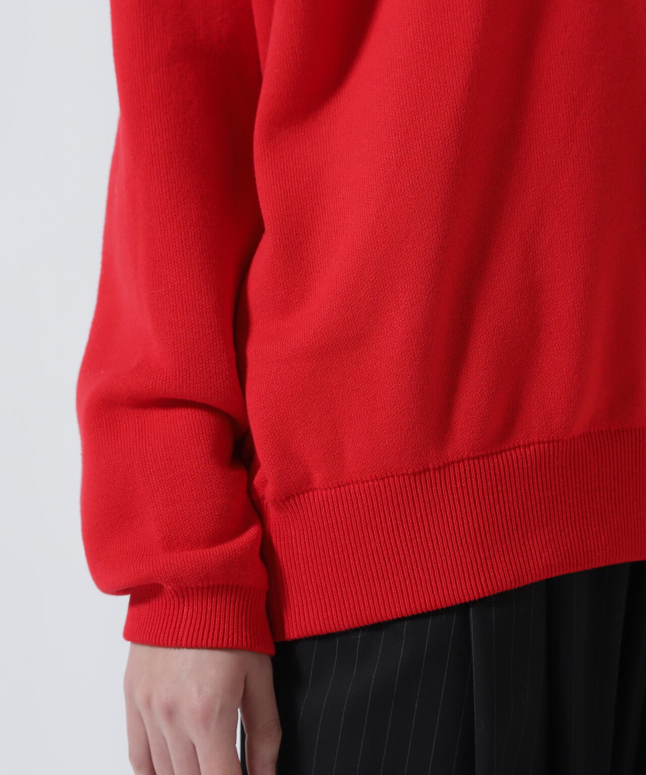 JJMERCER (ジェイジェイマーサー) 別注Vネックバックロゴニット