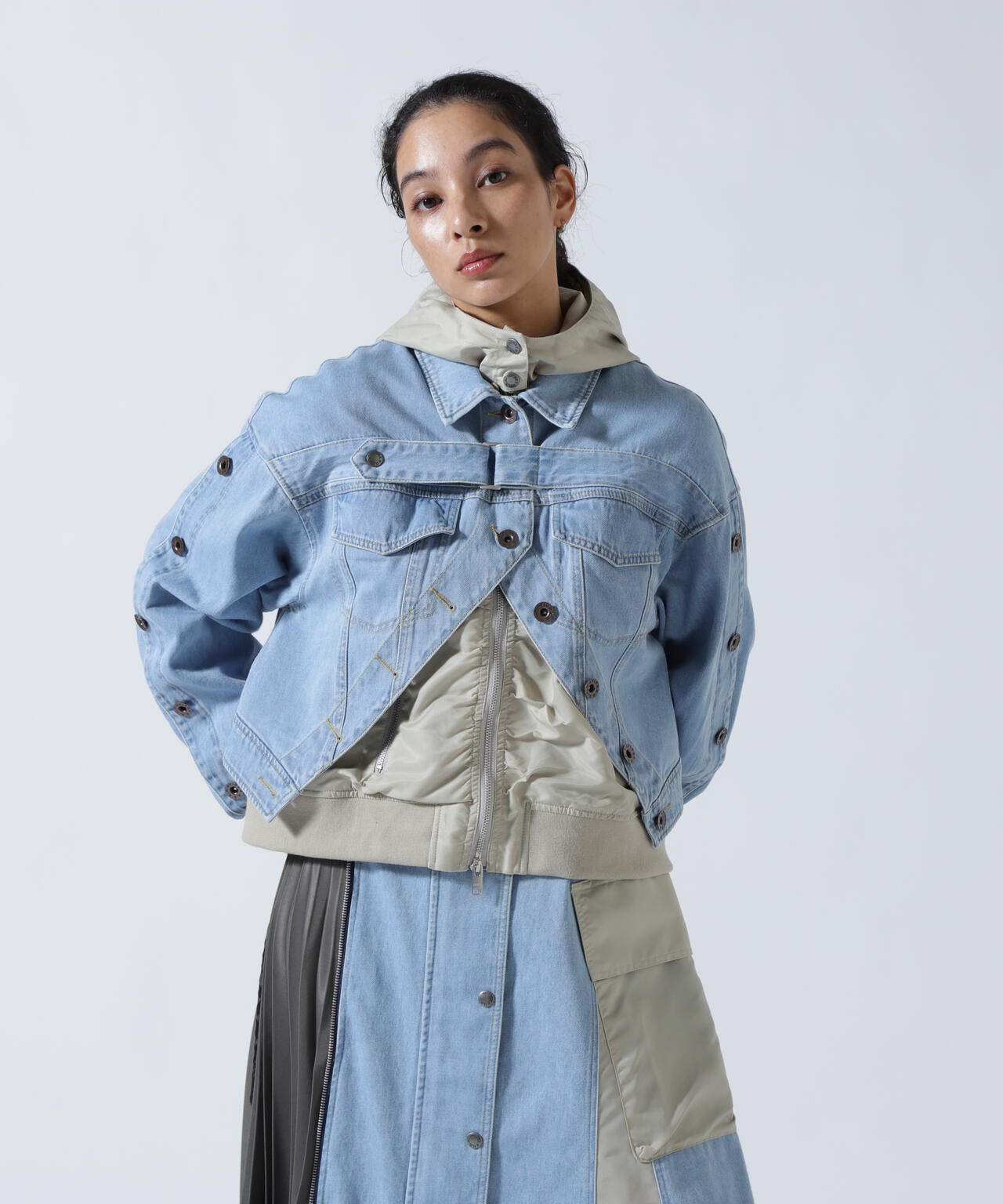 AVIREXxAULA AILA(アヴィレックスxアウラアイラ)デニムキリカエGジャン