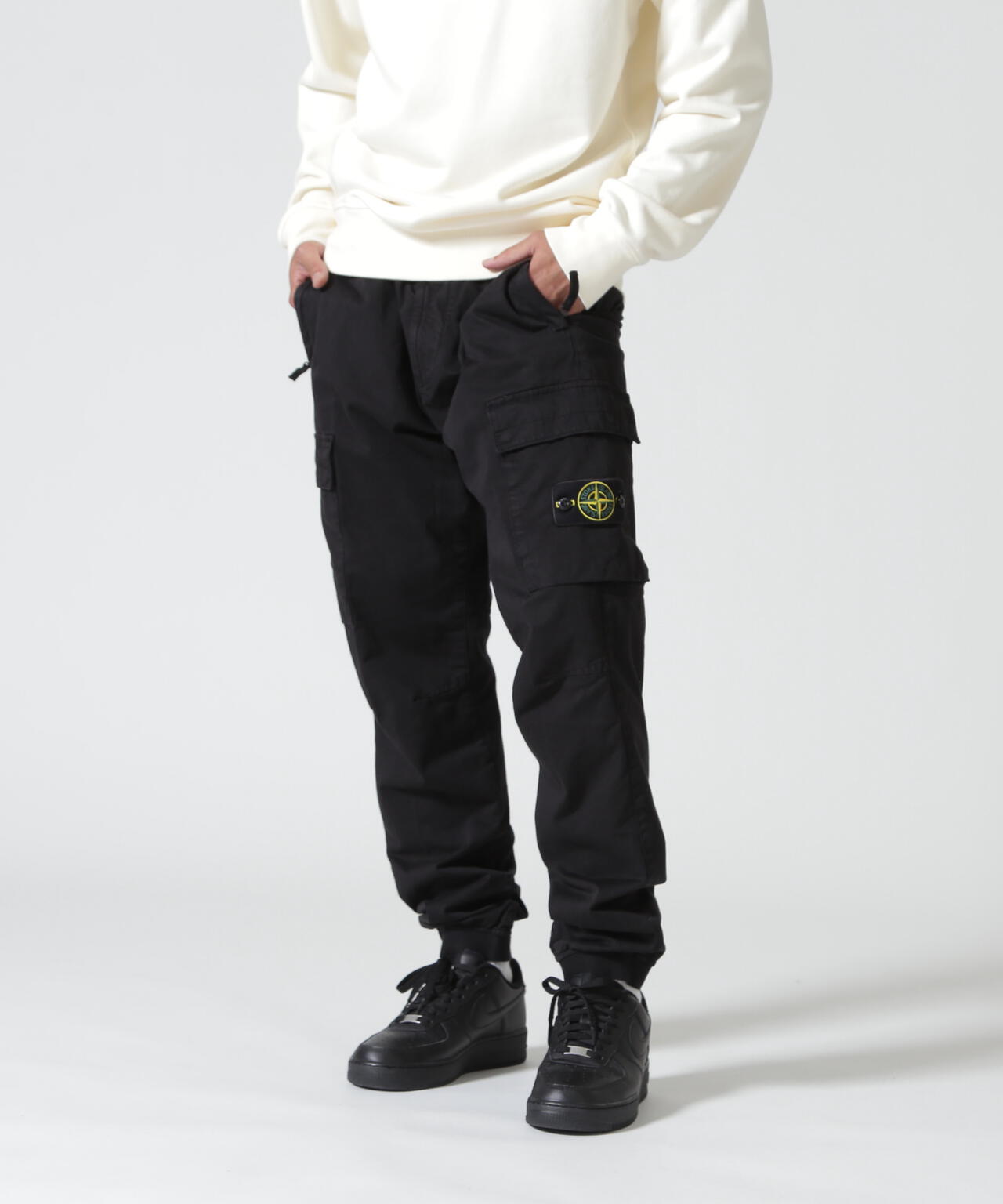 STONE ISLAND(ストーンアイランド) SATIN W POCKET JOGGER PANTS