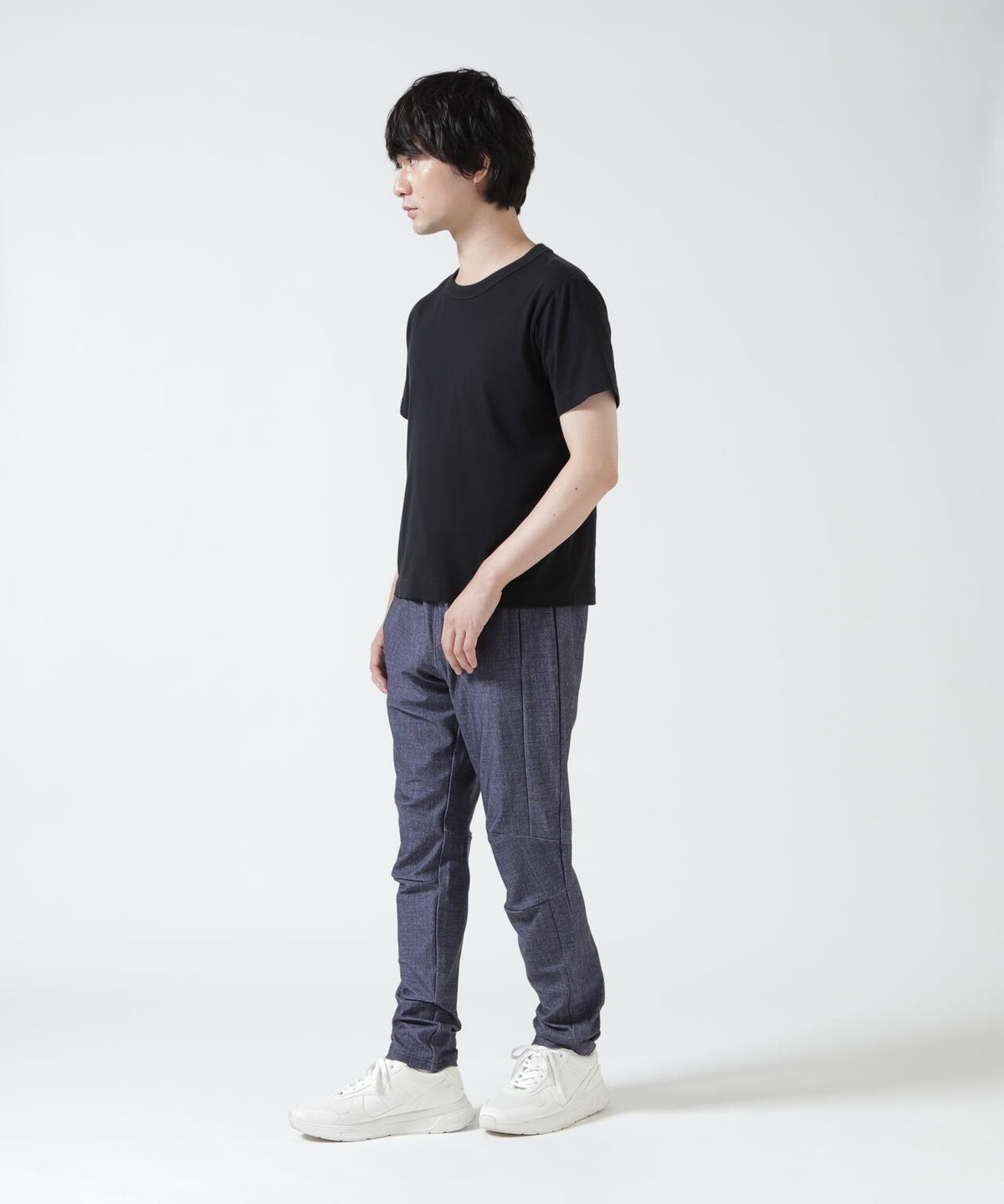 PIUORO(ピウオロ) SWITCHING DENIM PRINT PANTS