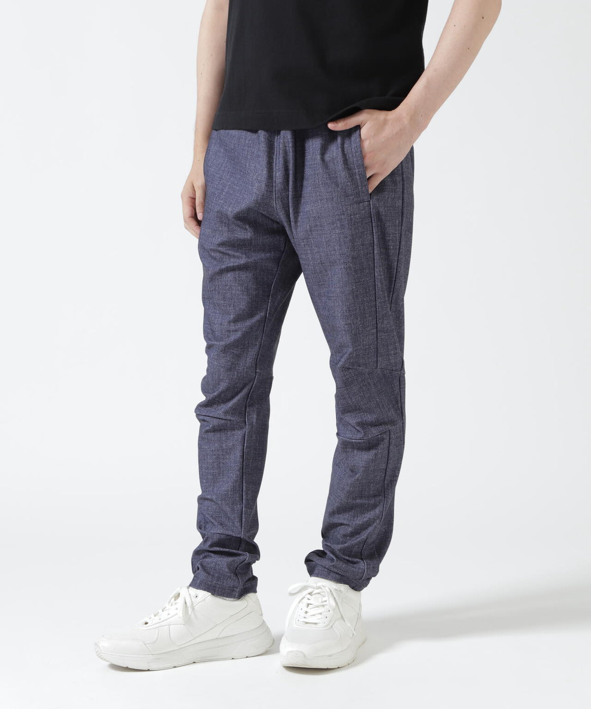 PIUORO(ピウオロ) SWITCHING DENIM PRINT PANTS