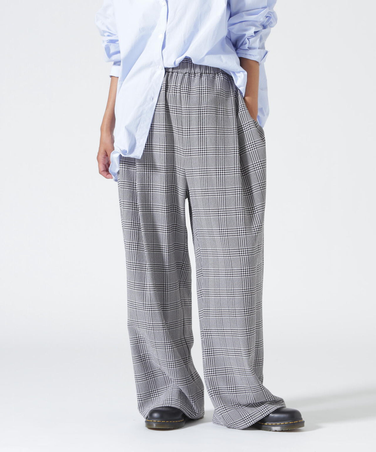 YENN(イエン)PLAID TUCK EASY PT
