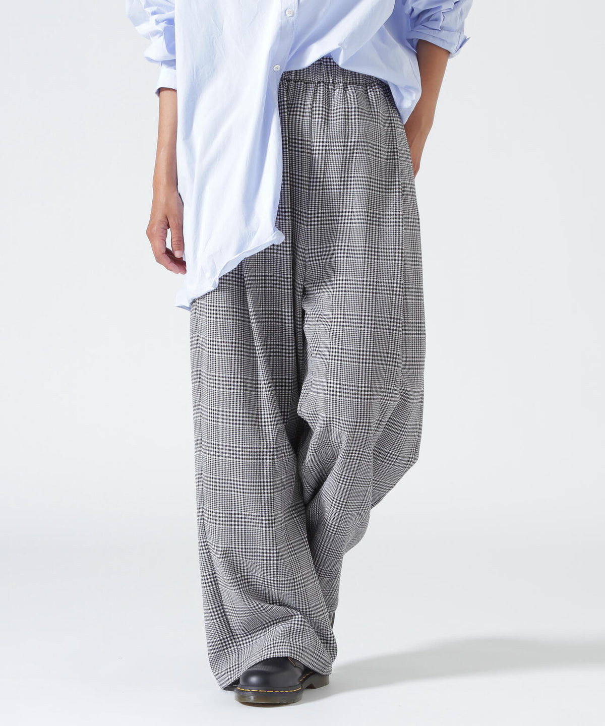 YENN(イエン)PLAID TUCK EASY PT